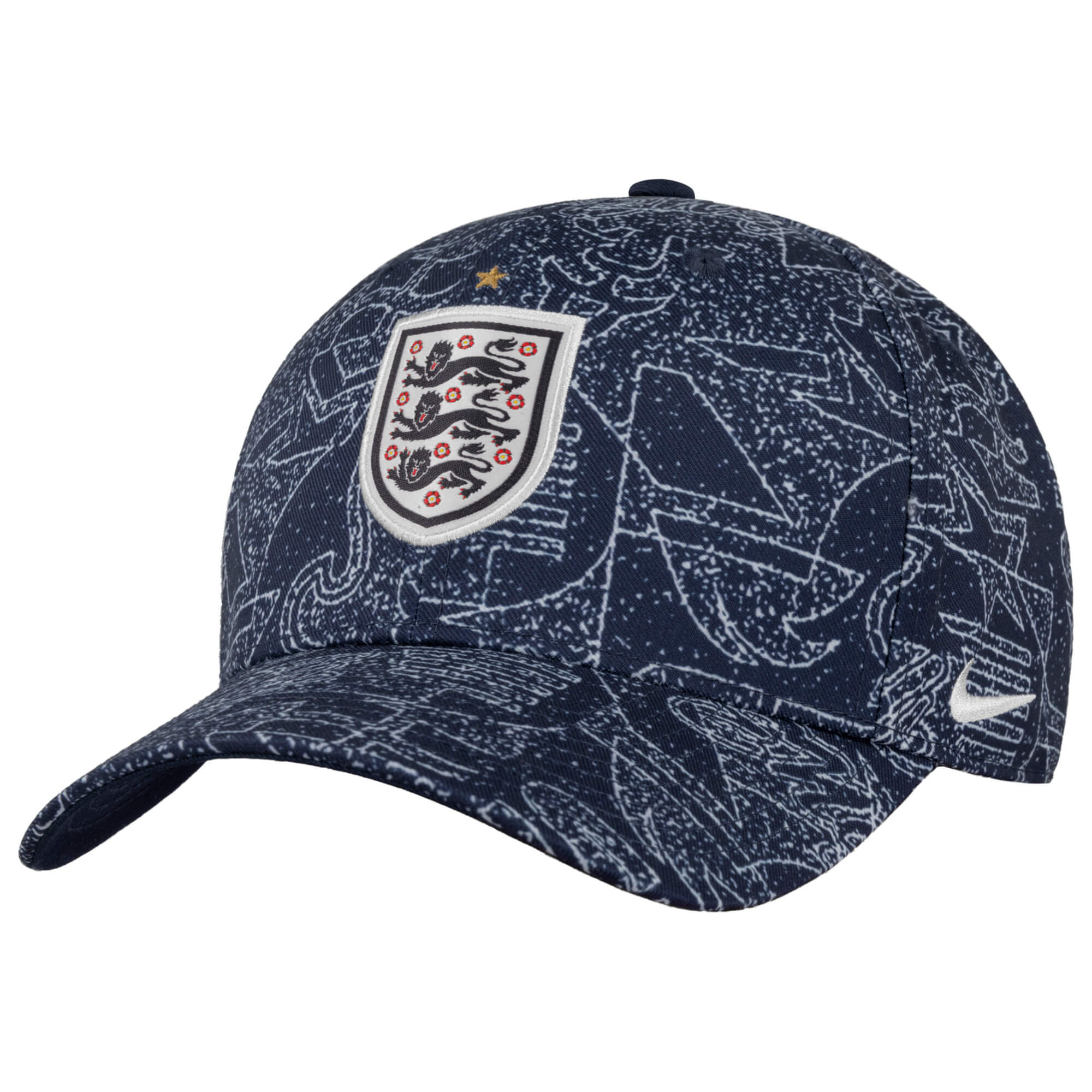 Nike 2026 England Adjustable Rise Cap (Lateral - Front)