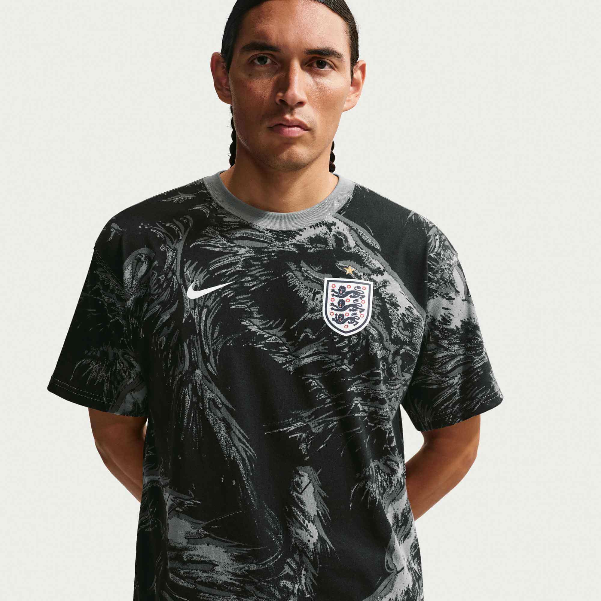 Nike 2026 England Men's All Over Print Tee (Front)