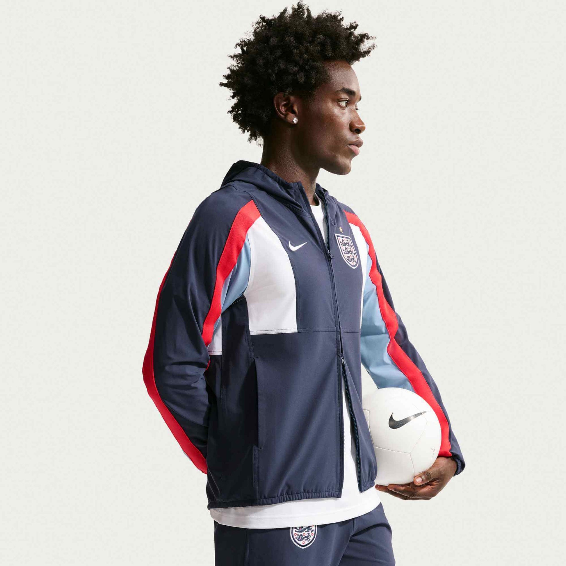 Nike 2026 England Men's Dri-Fit Woven Energy Jacket (Model - Side)