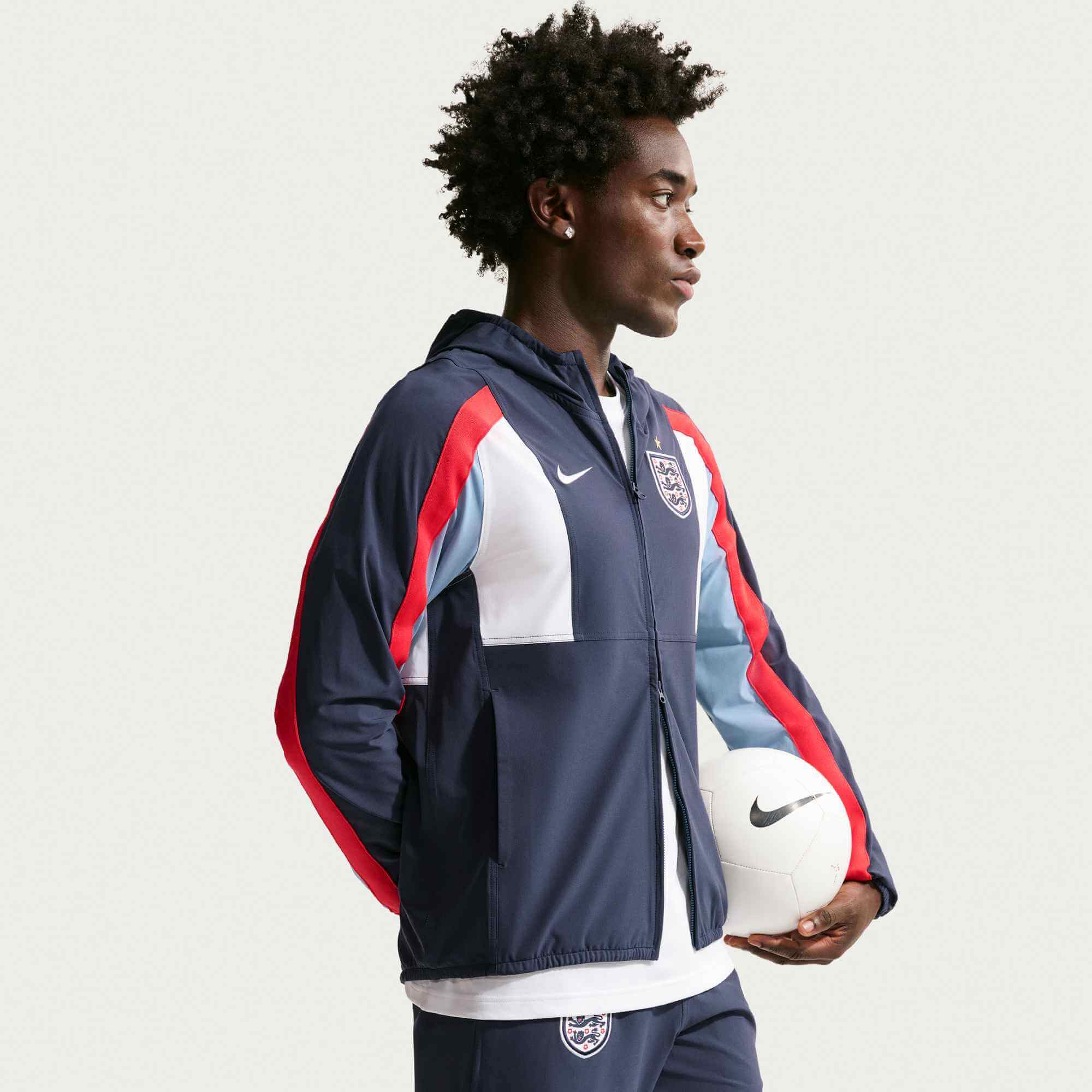 Nike 2026 England Men's Dri-Fit Woven Energy Jacket (Model - Side)