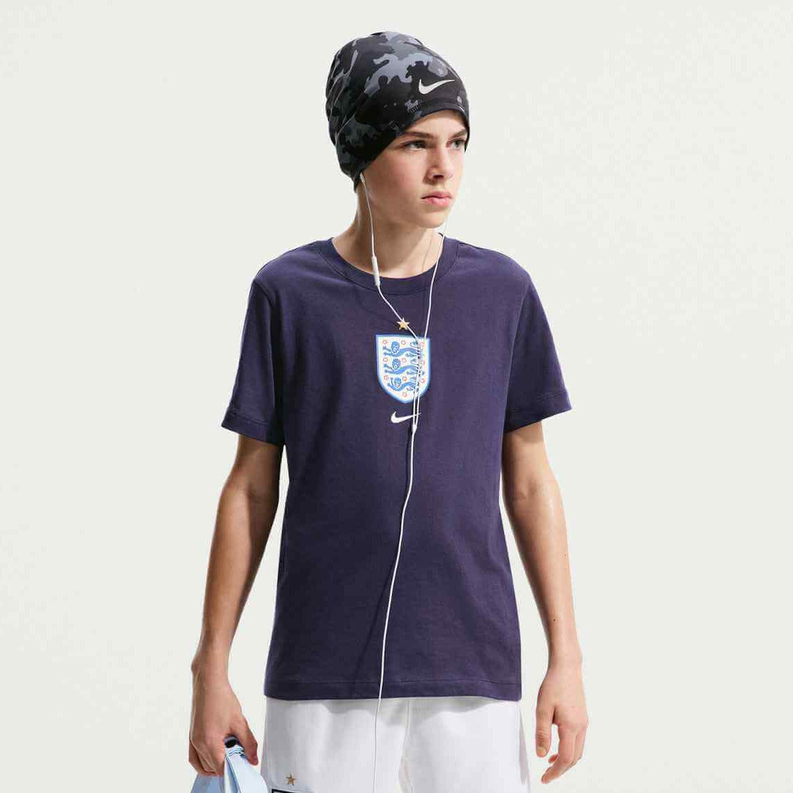 Nike 2026 England Youth Crest Tee (Model - Front)