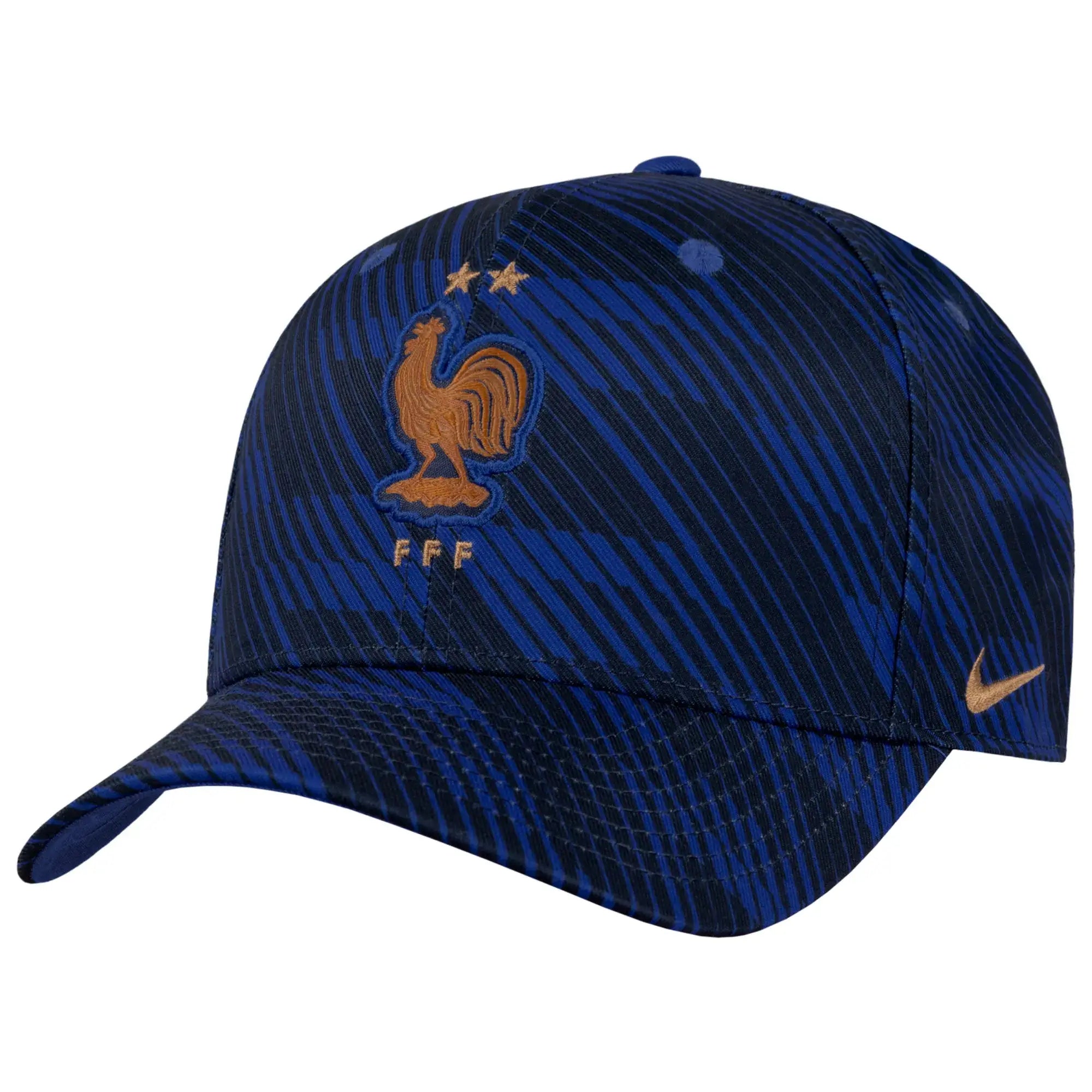 Nike 2026 France Adjustable Rise Cap Blue-Black (Lateral - Front)
