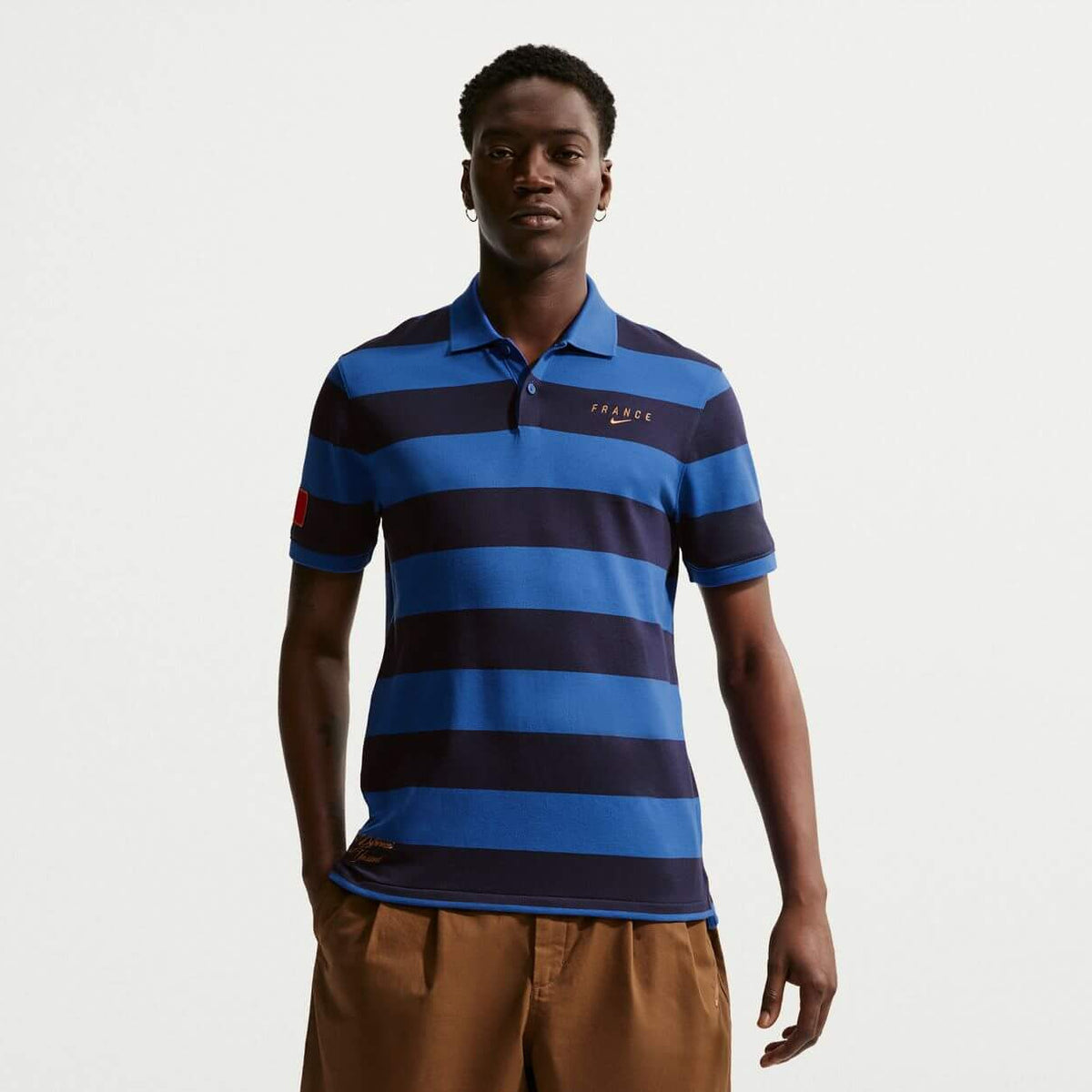 Nike 2026 France Men's The Nike Polo 2.0 (Model - Front)