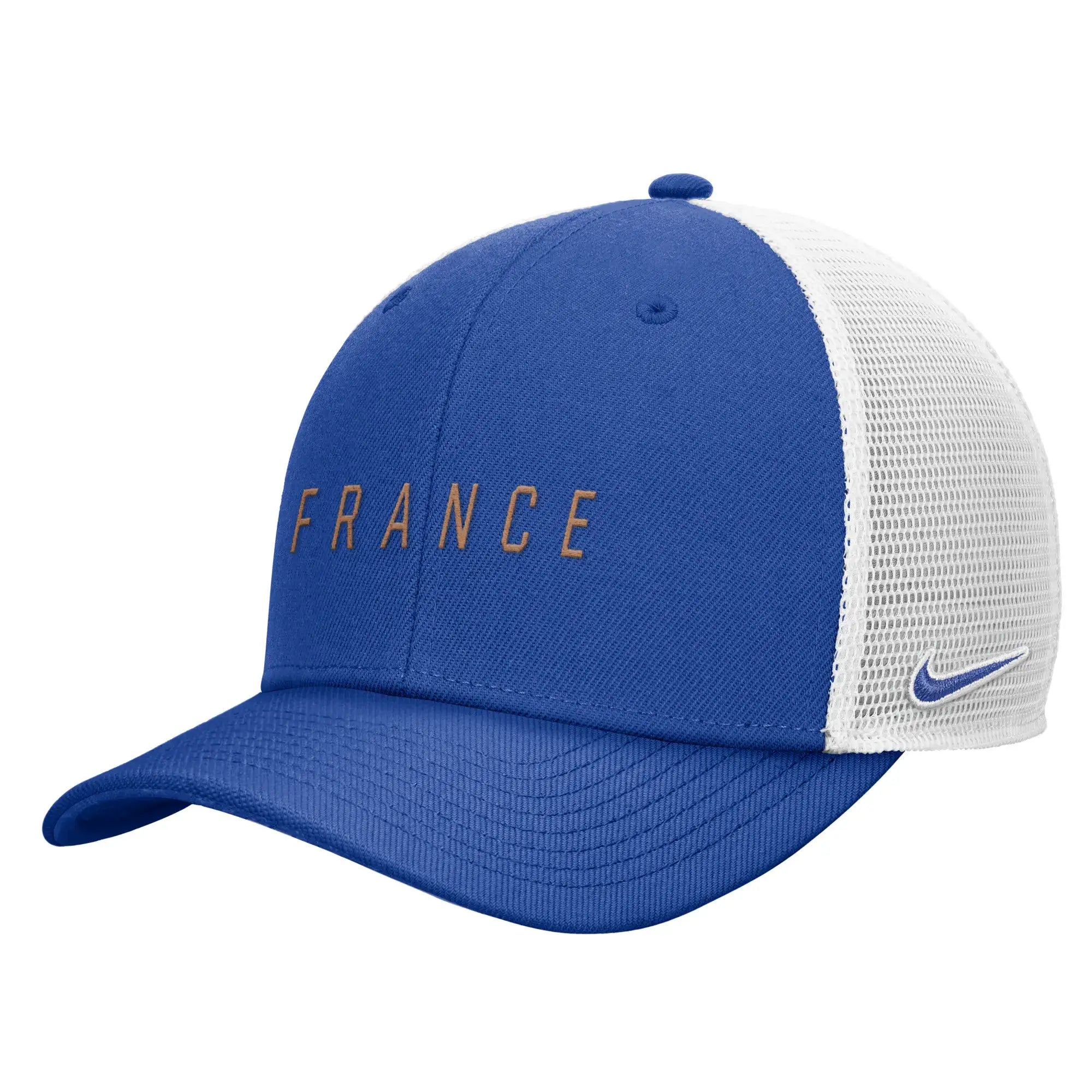 Nike 2026 France Rise Trucker Hat (Lateral - Front)