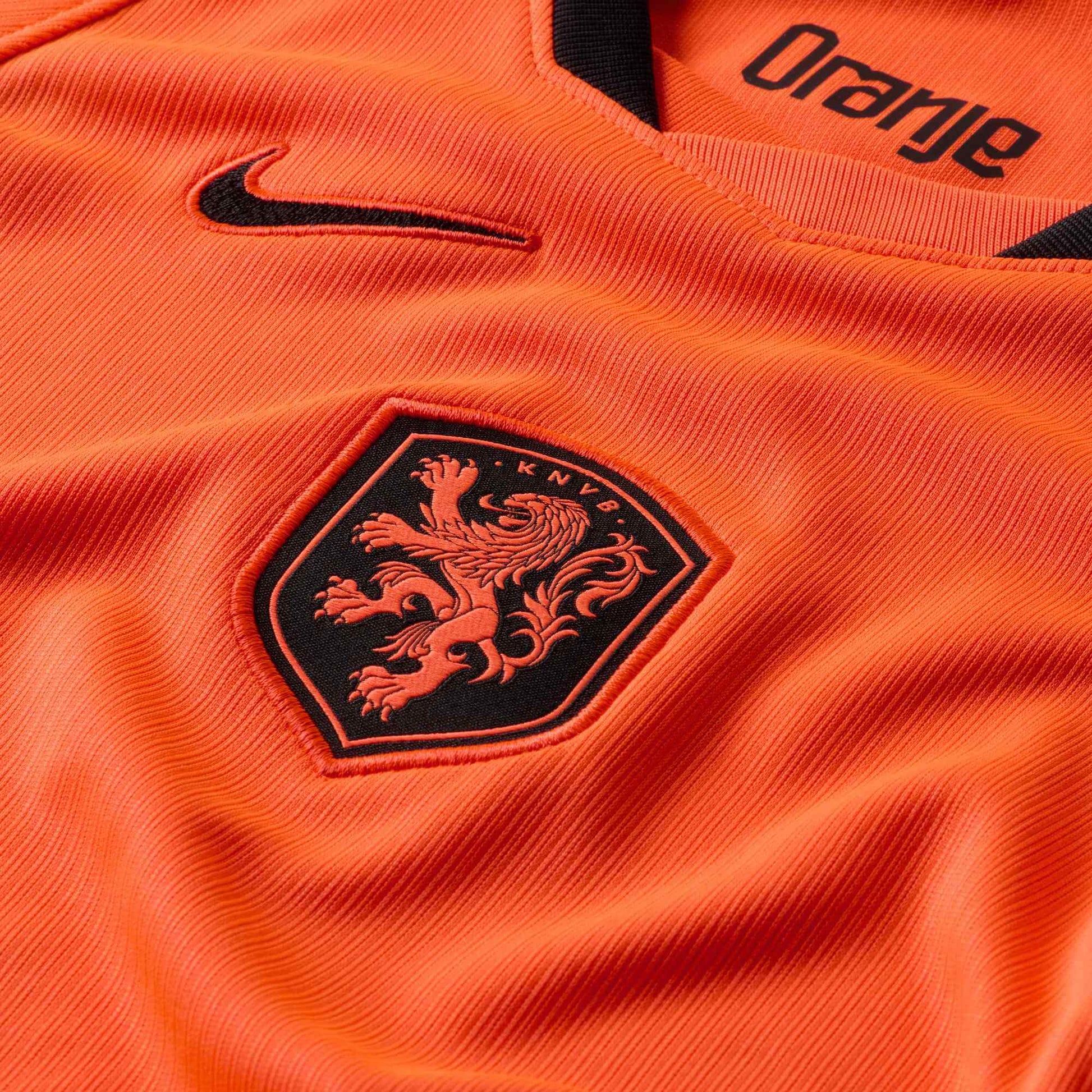 Nike 2026 Netherlands Little Kids' Stadium Home Kit (Detail 1)