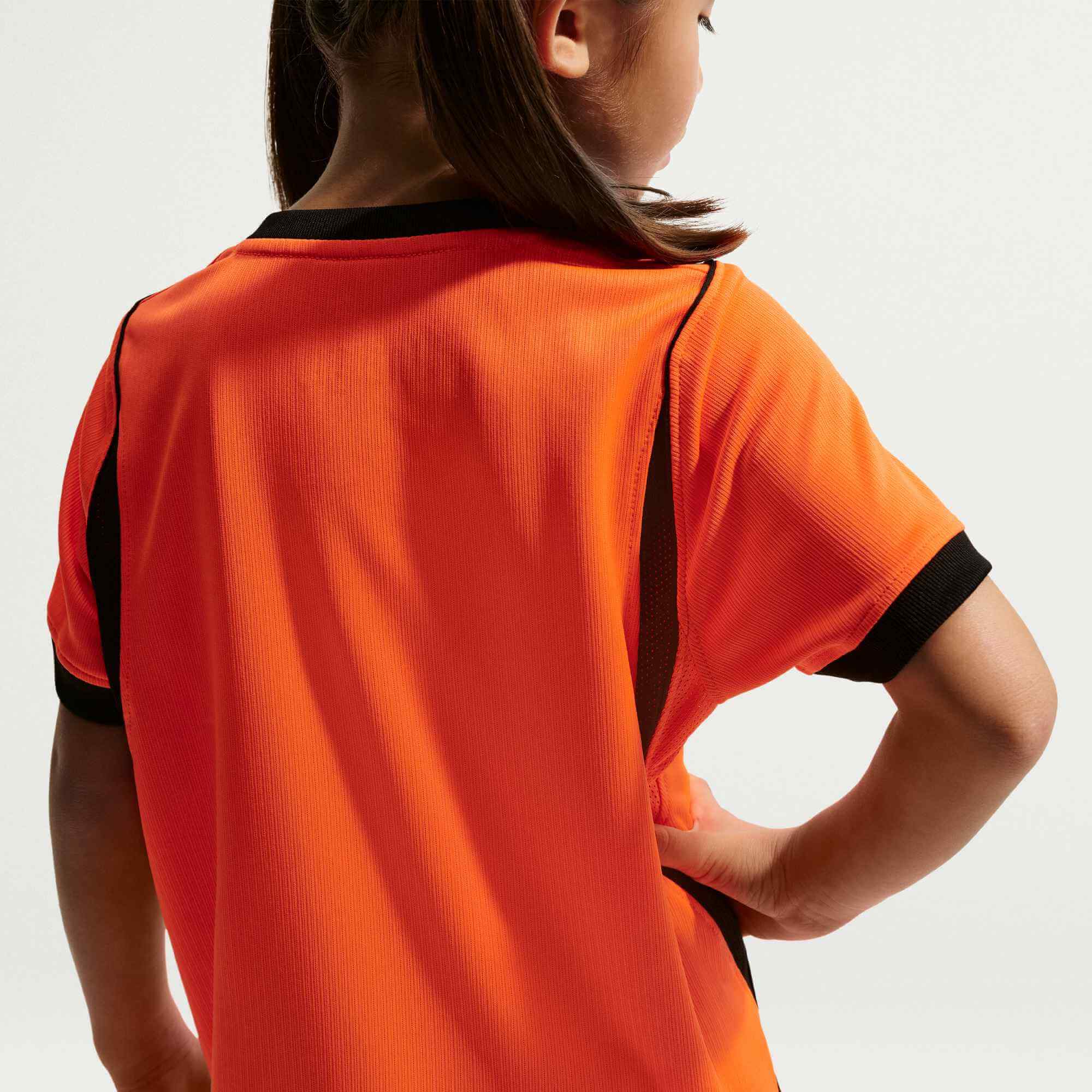 Nike 2026 Netherlands Little Kids' Stadium Home Kit (Jersey - Back)