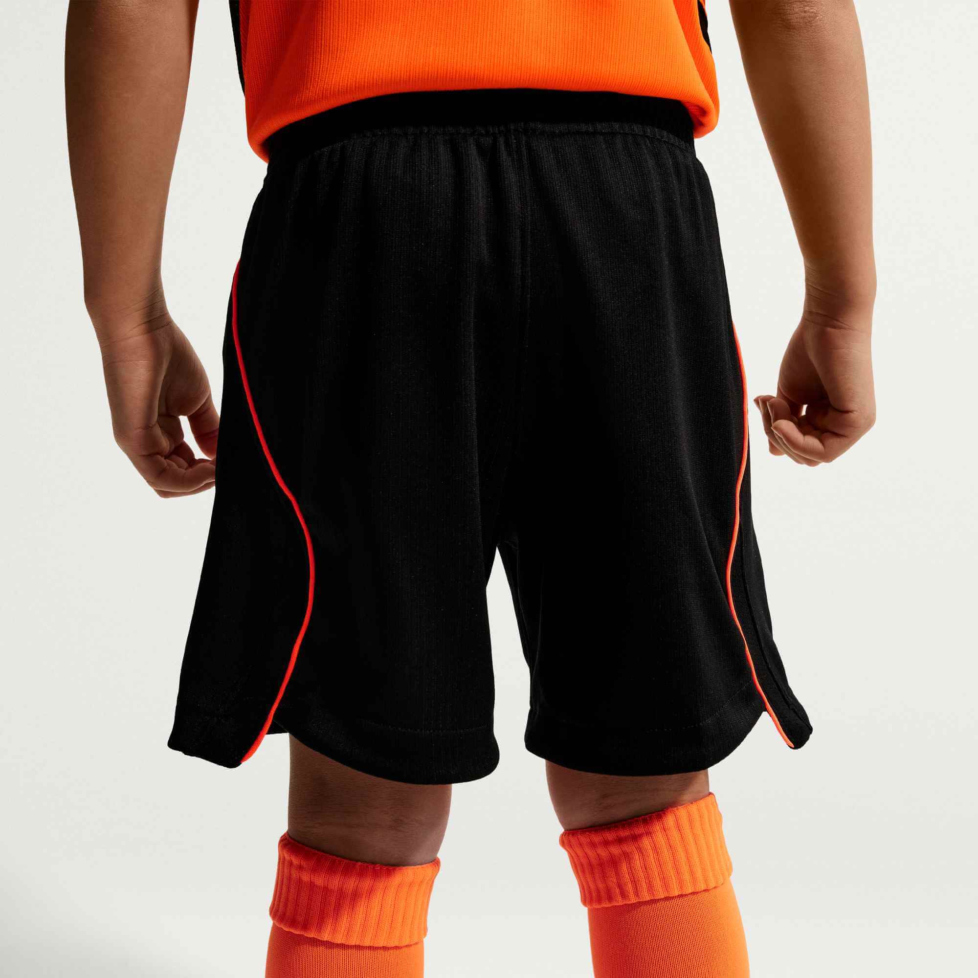 Nike 2026 Netherlands Little Kids' Stadium Home Kit (Shorts - Back)
