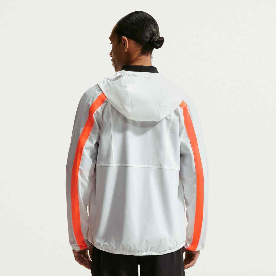 Nike 2026 Netherlands Men's Dri-Fit Woven Energy Jacket (Model - Back)