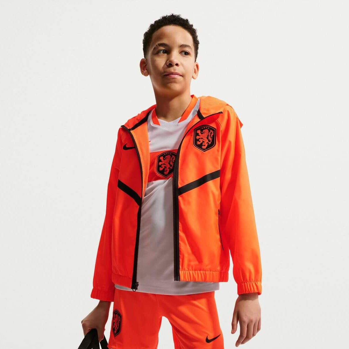 Nike 2026 Netherlands Youth Anthem Jacket (Model - Front)