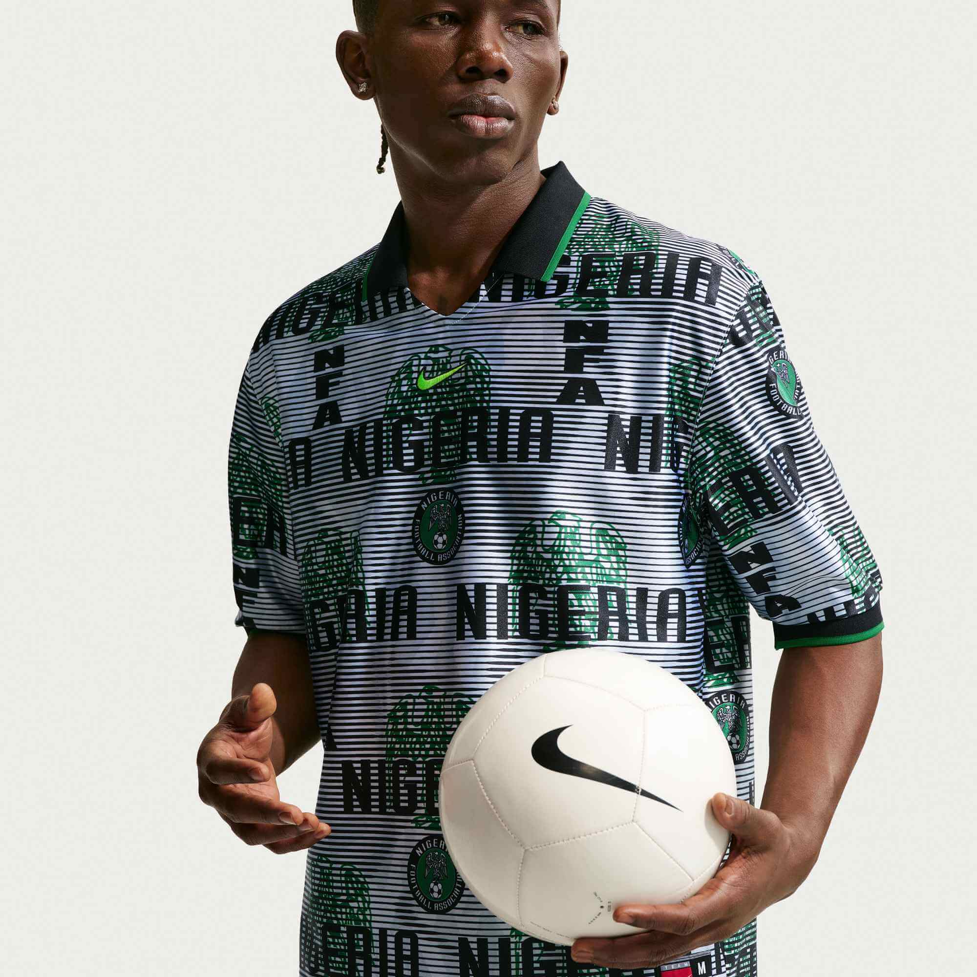Nike 2026 Nigeria Men's Dri-Fit Energy Soccer Jersey (Front)