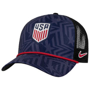 Nike 2026 USMNT AOP Rise Rope Trucker Hat (Lateral - Front)