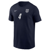 Nike 2026 USMNT Men's Core Adams #4 Tee (Front)