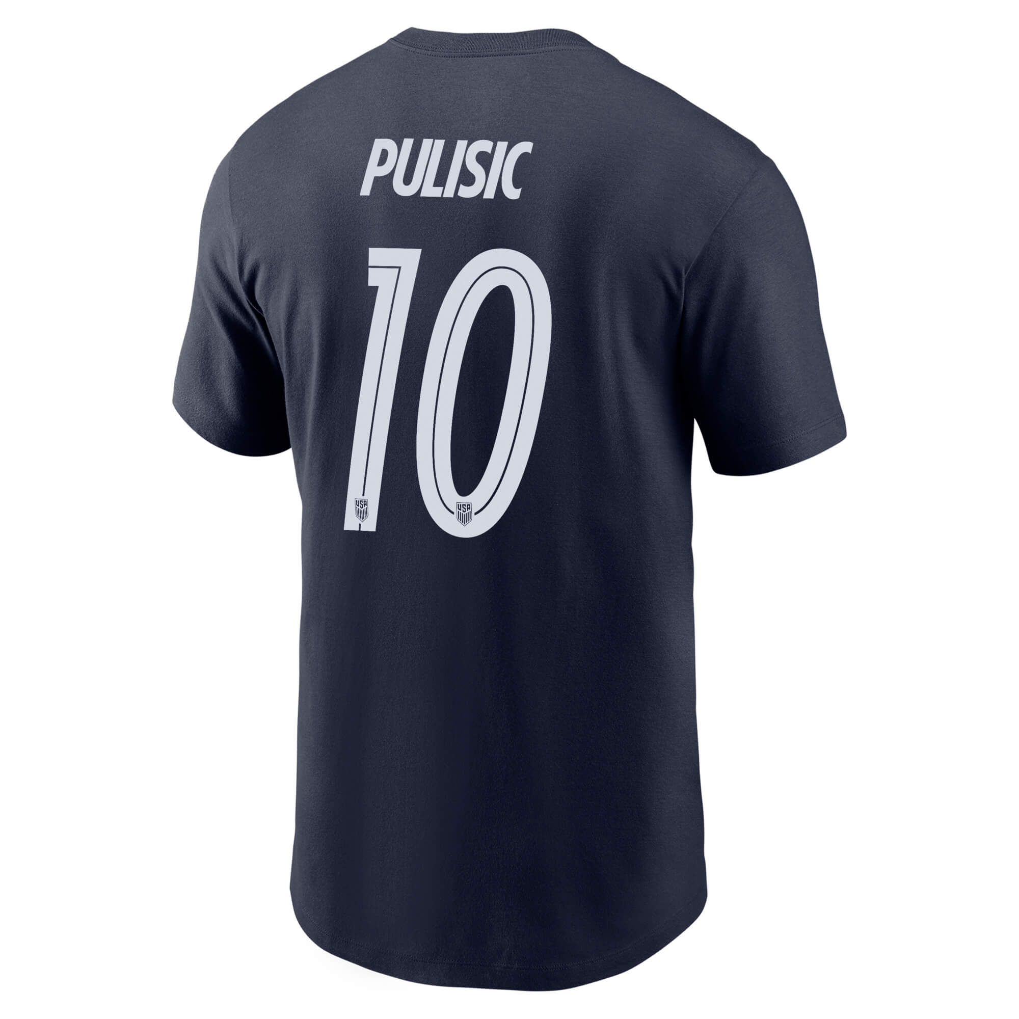 Nike 2026 USMNT Men's Core Pulisic #10 Tee (Lateral - Back)