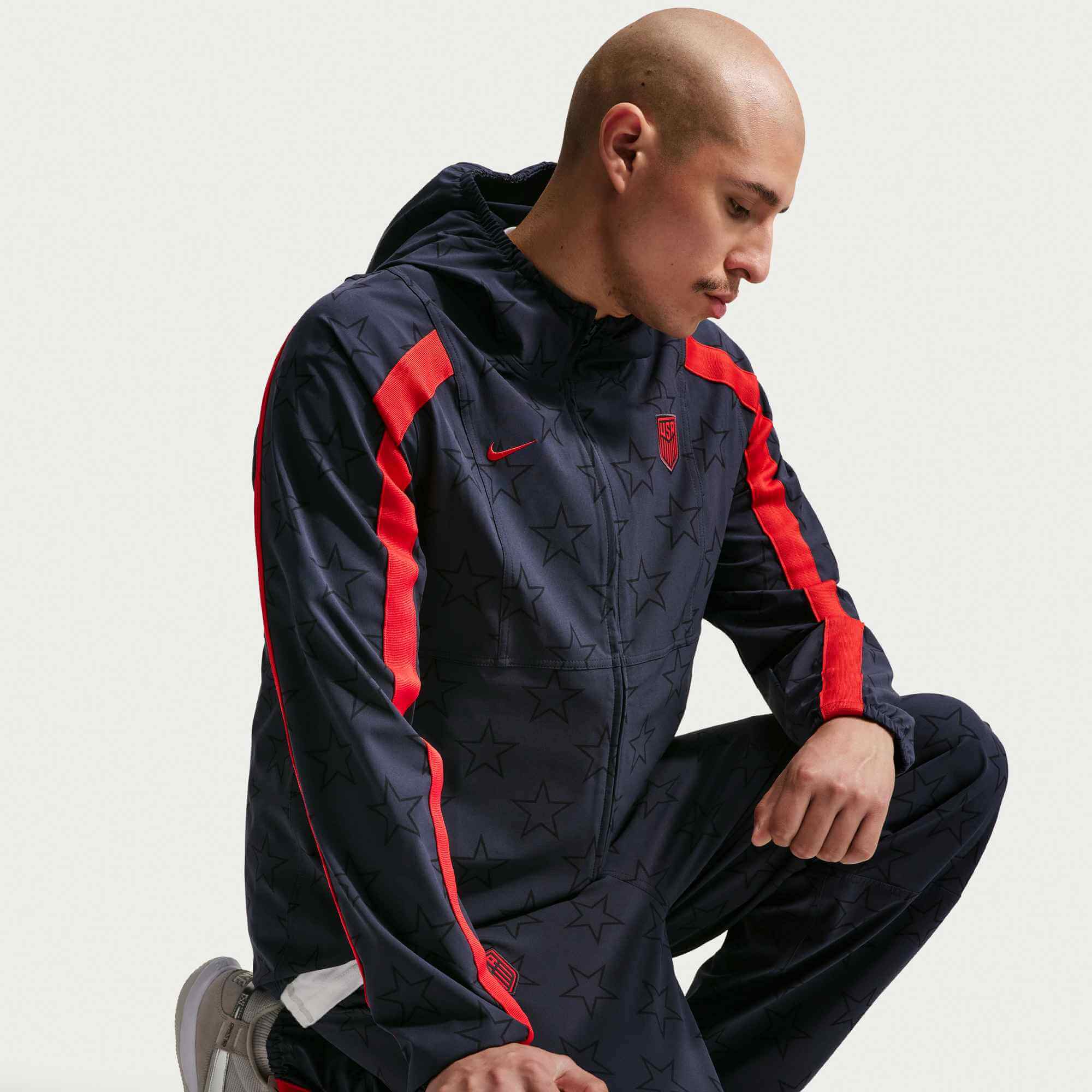 Nike 2026 USMNT Men's Dri-Fit Woven Energy Jacket (Model - Side)