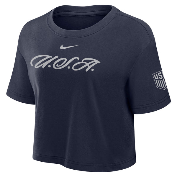 Nike 2026 USMNT Women's Dri-Fit Cotton Crop Tee – ProSoccer