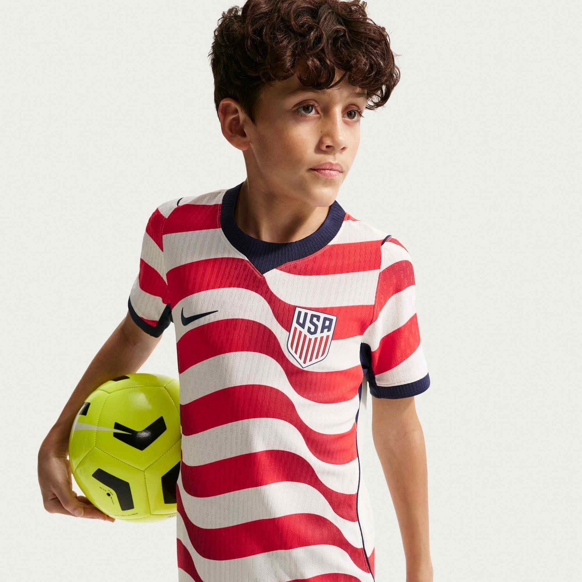 Nike 2026 USMNT Youth Authentic Home Soccer Jersey (Model 1 - Front)