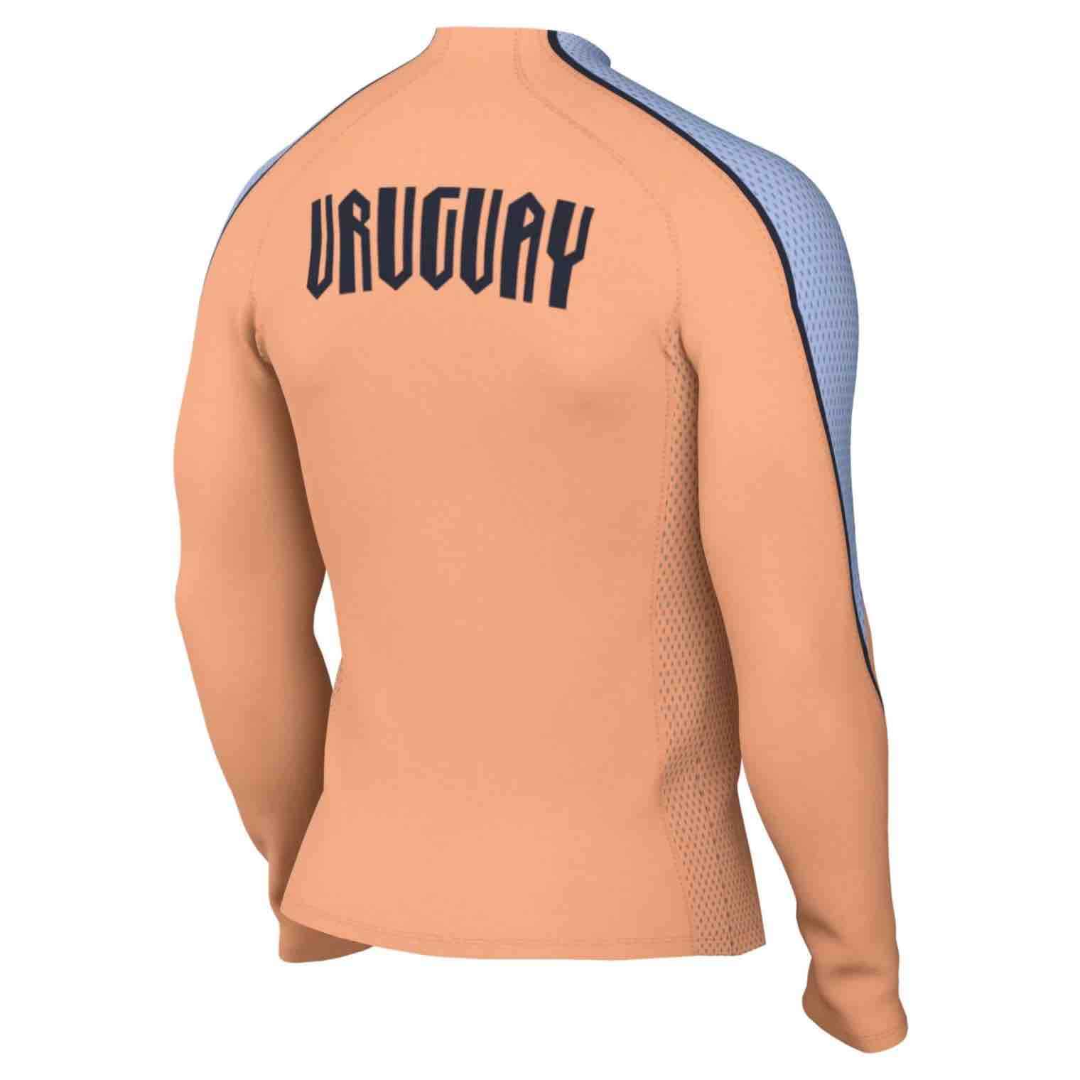 Nike 2026 Uruguay Men's Strike Drill Top (Back)