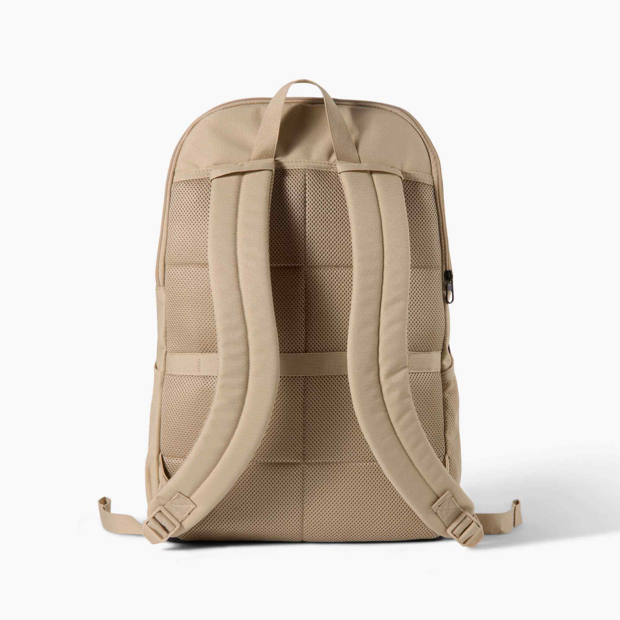 Nike Academy Soccer Backpack (Large, 30L) Linen/Black (Back)