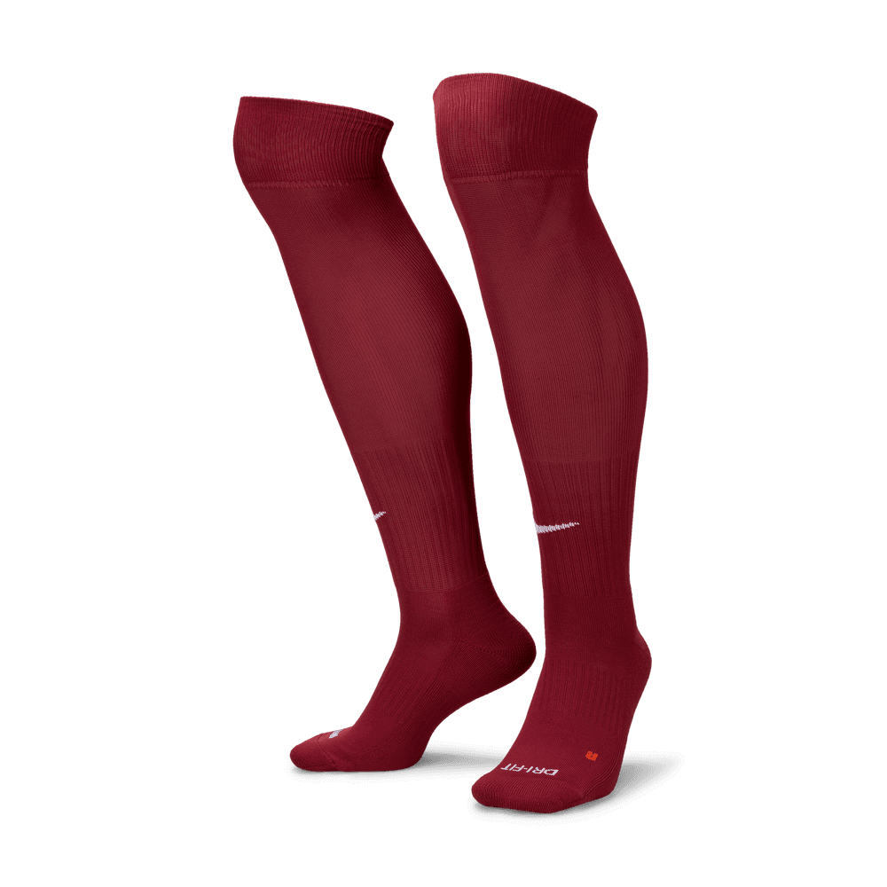 Nike Classic Knee-High Socks Maroon (Pair - Lateral)