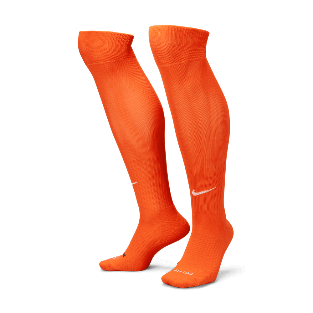 Nike Classic Knee-High Socks Orange-White (Pair - Lateral)