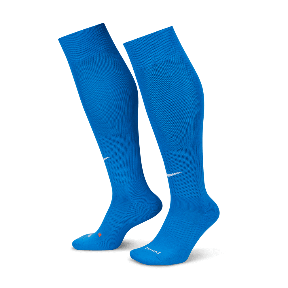 Nike Classic Knee-High Socks Royal Blue-White (Pair - Lateral)