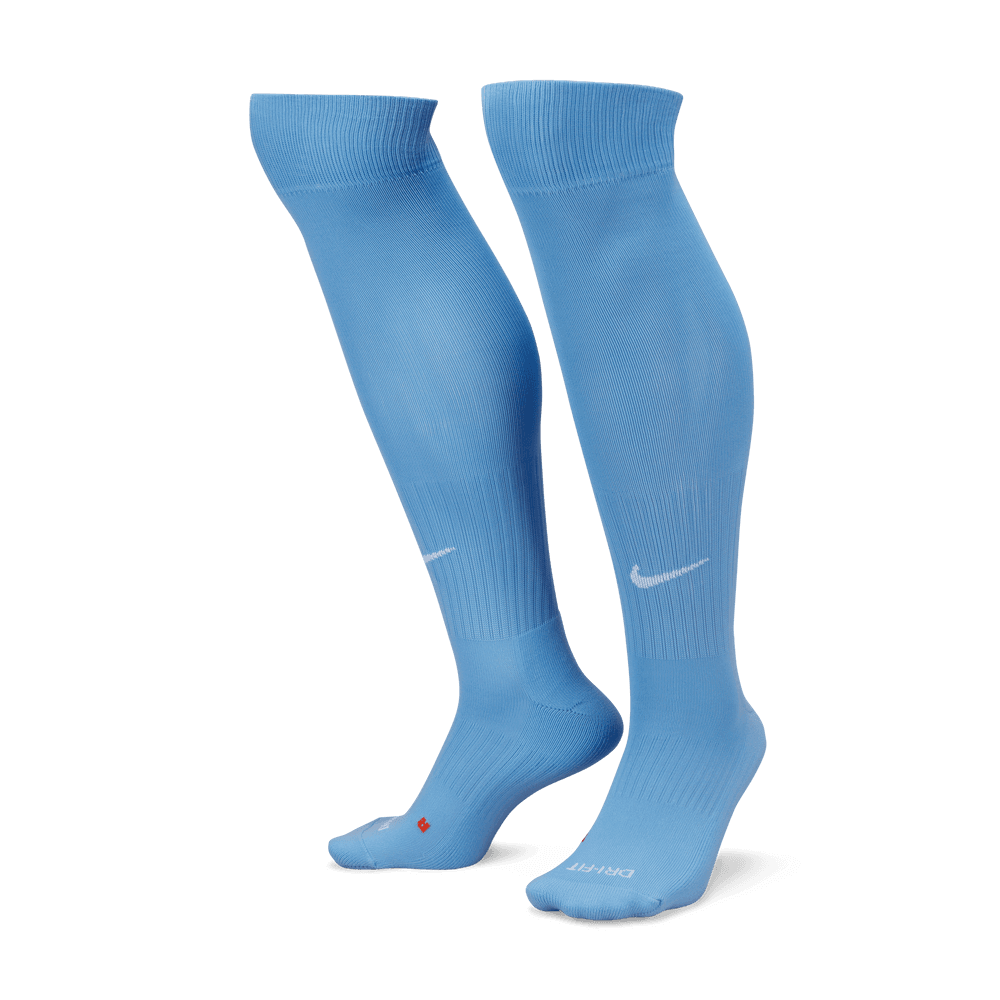 Nike Classic Knee-High Socks Sky Blue (Pair - Lateral)