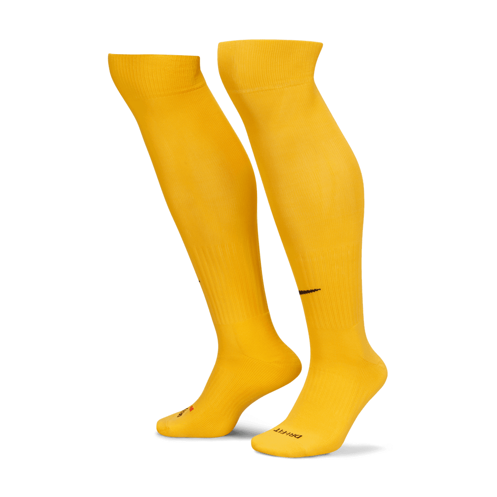 Nike Classic Knee-High Socks Yellow (Pair - Lateral)