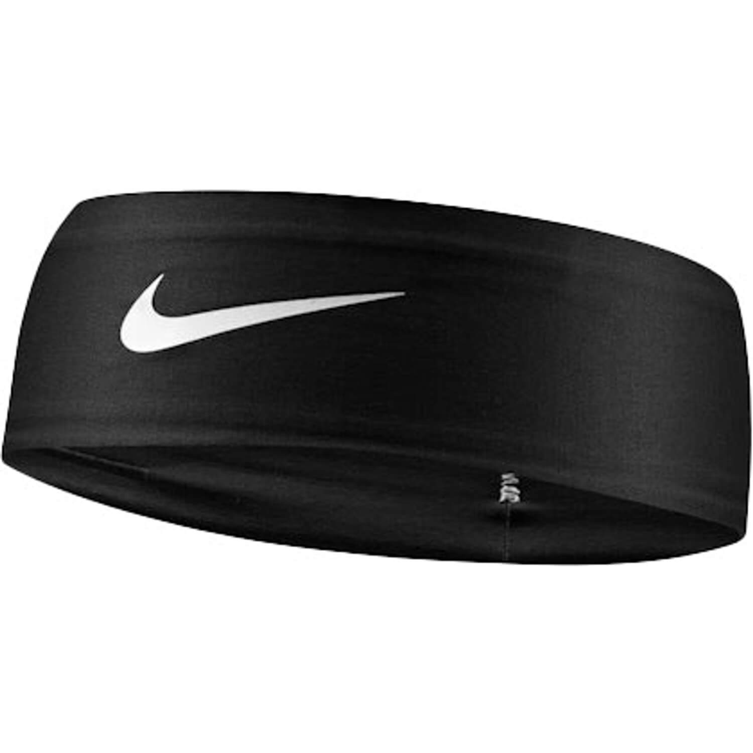 Nike Dri-Fit Fury Classic Headband Black-White (Front)