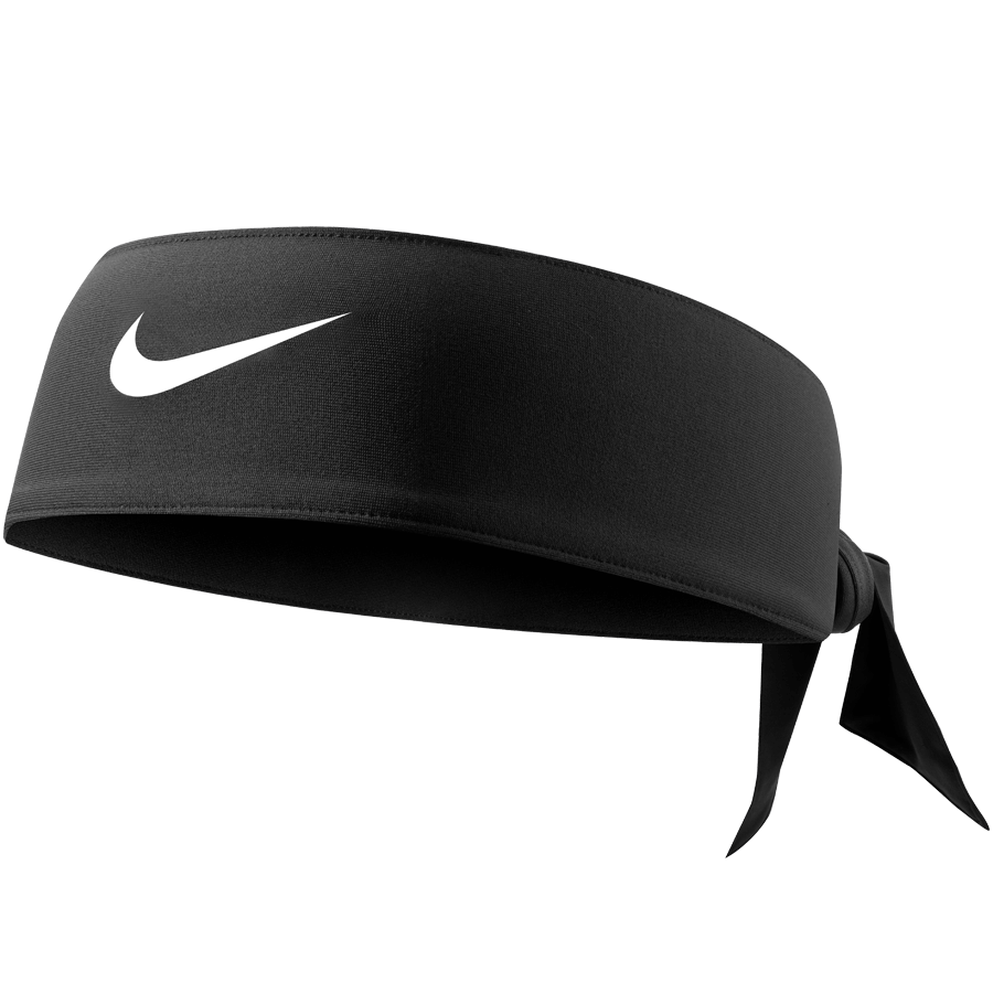 Nike Dri-Fit Head Tie 3.0 Black-White (Lateral - Front)