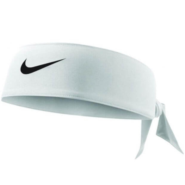 Nike Dri-Fit Head Tie 3.0 White-Black (Lateral - Front)