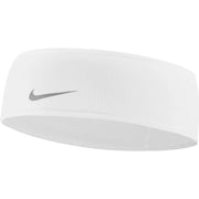 Nike Dri-Fit Swoosh Headband 2.0 White/Silver (Front)