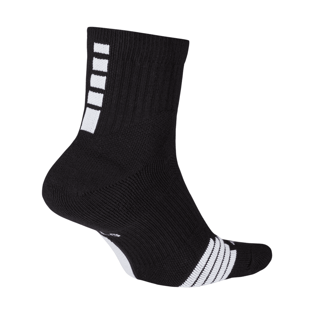 Nike Elite Socks - Black - White (Back - Lateral)