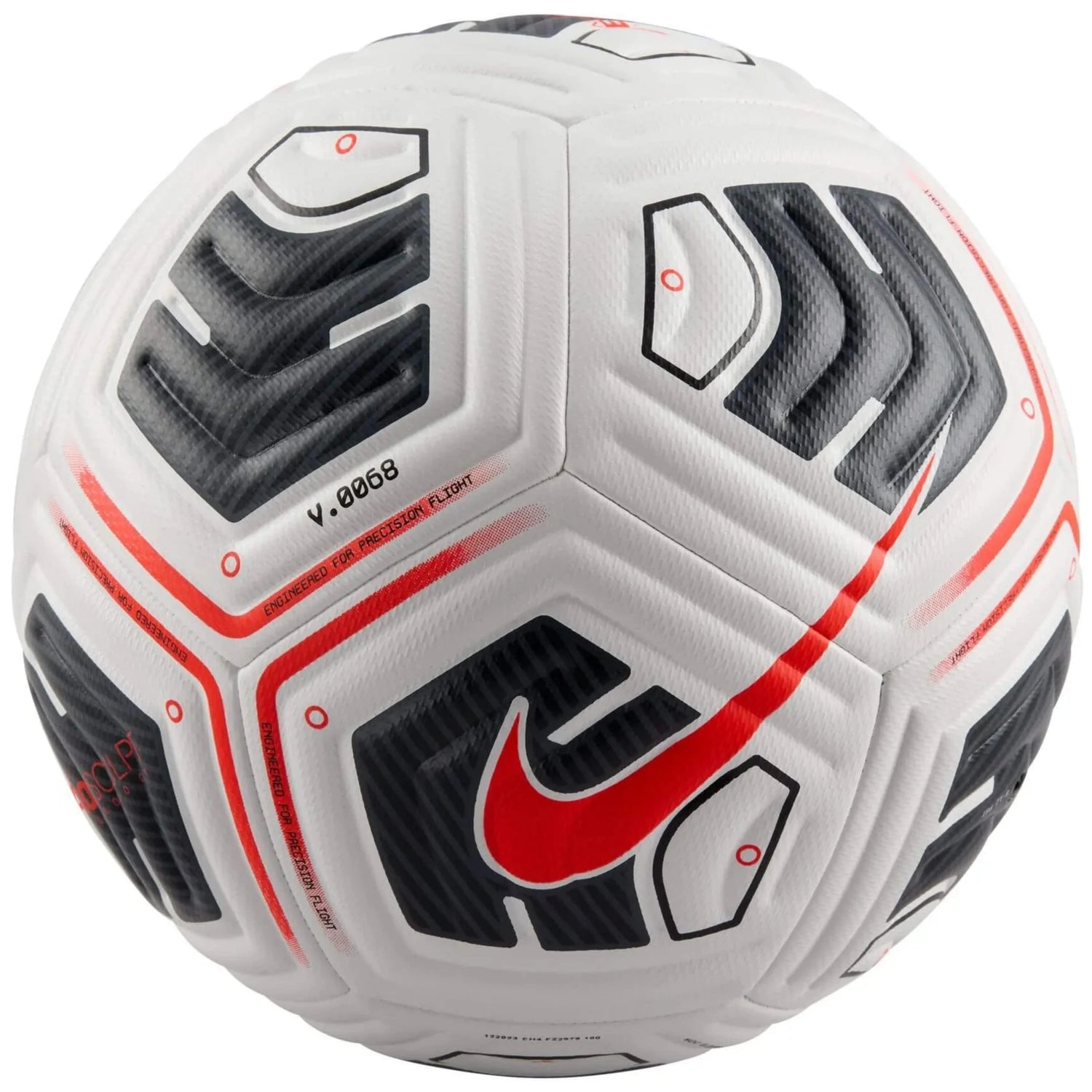 Nike FA24 Academy Plus Ball White/Black/Bright Crimson (Back)