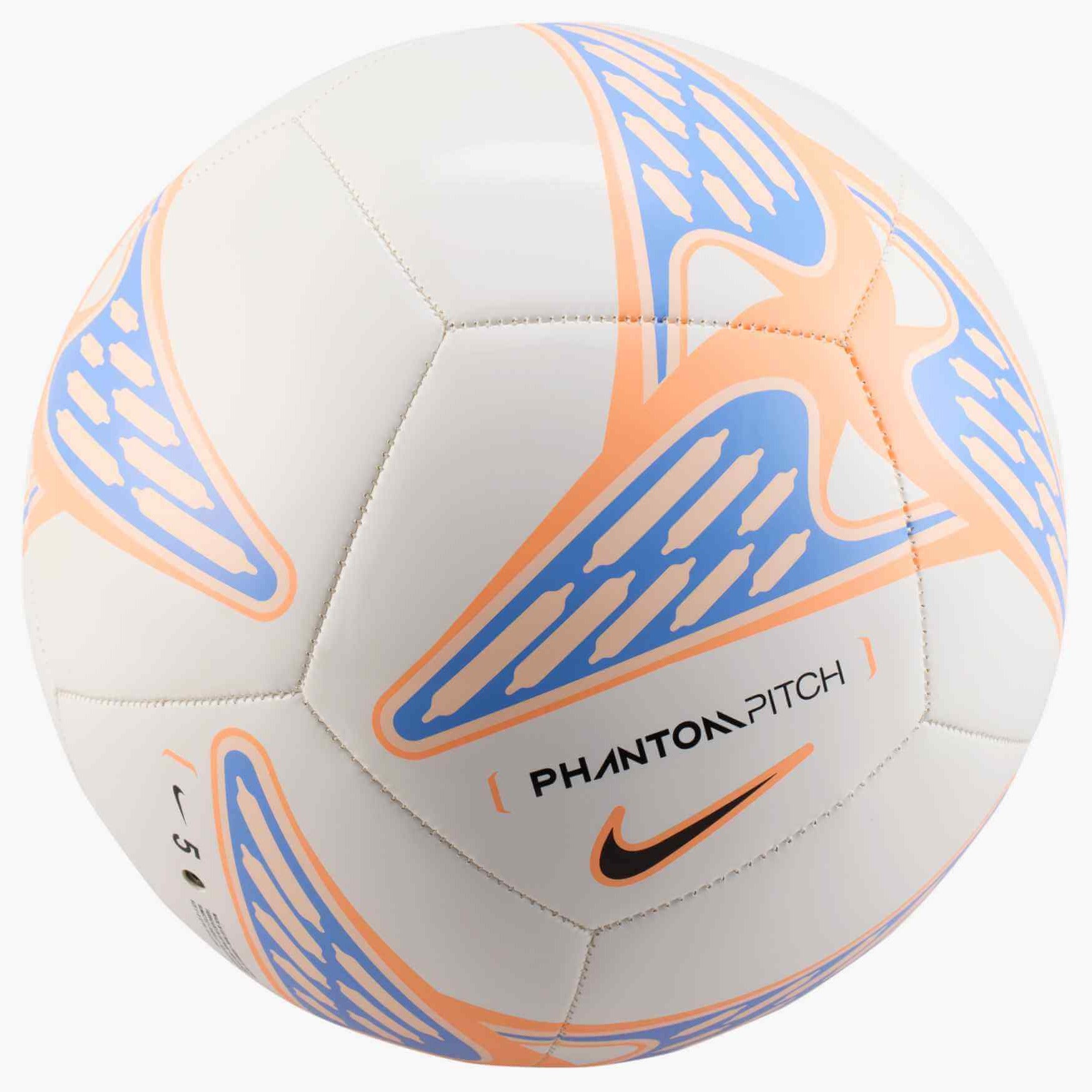 Nike FA25 Phantom Soccer Ball White/Orange Pulse/Royal Pulse/Black (Back)
