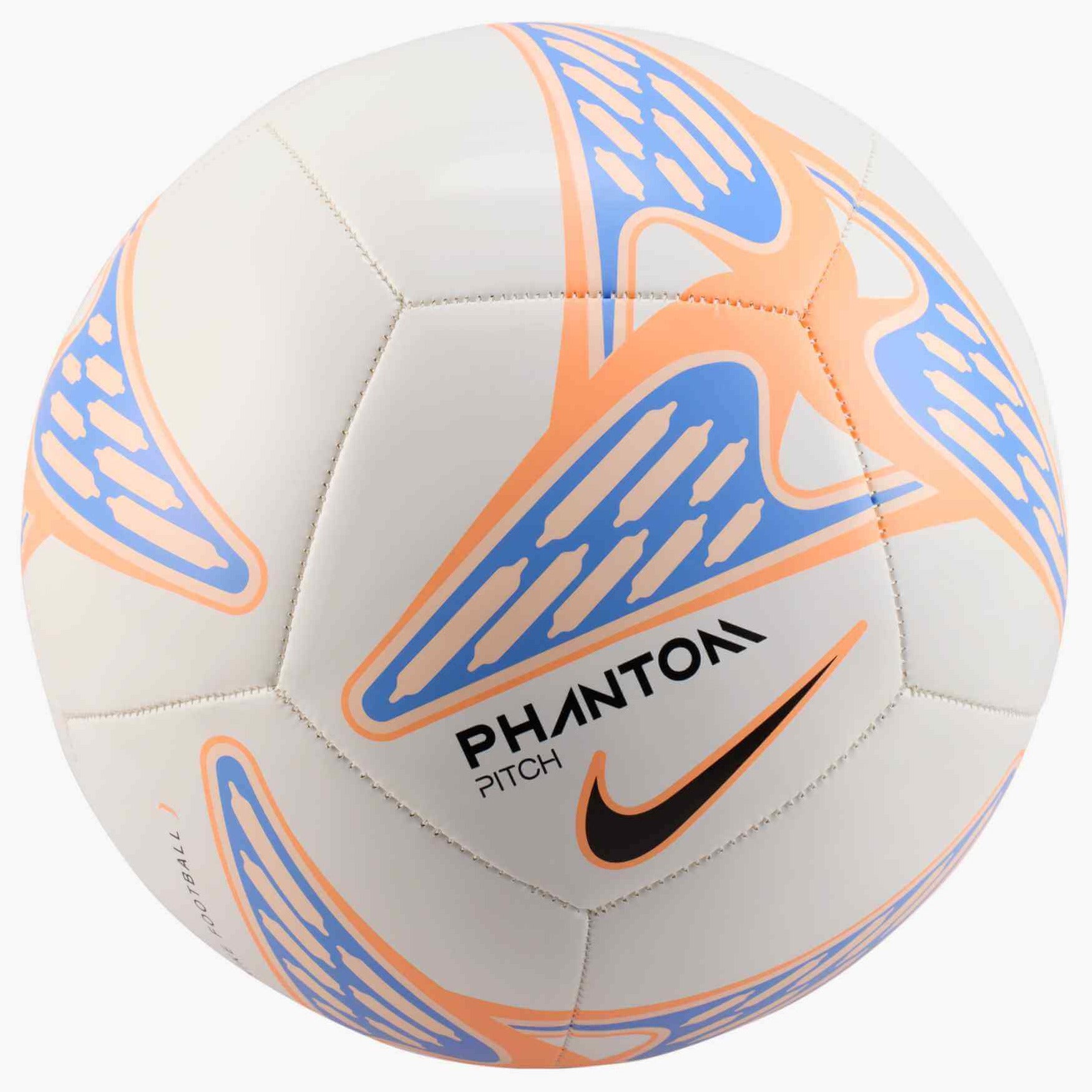 Nike FA25 Phantom Soccer Ball White/Orange Pulse/Royal Pulse/Black (Front)