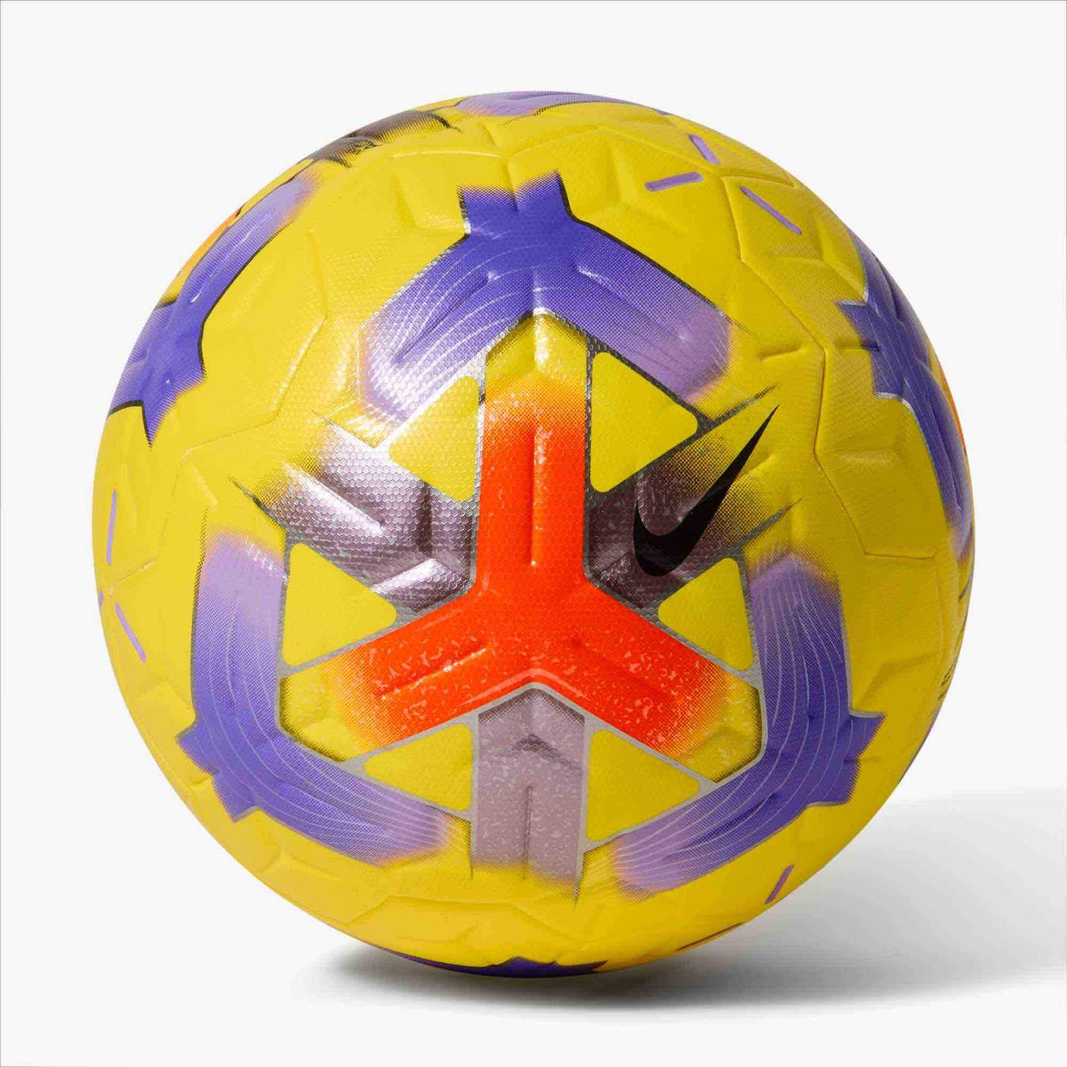 Nike FA26 Academy Elite Soccer Ball Yellow/Hyper Crimson/Purple (Back)