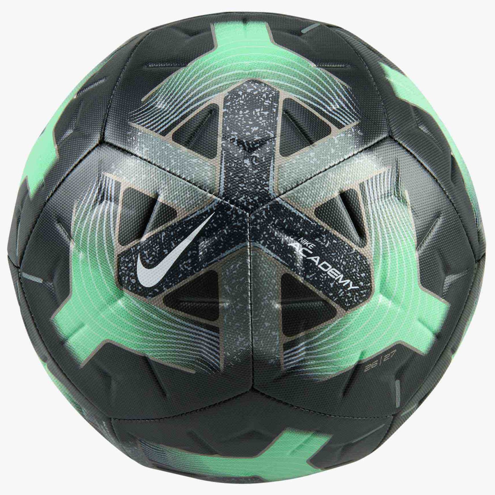 Nike FA26 Academy Soccer Ball Black/Illusion Green/Off Noir/White (Front)