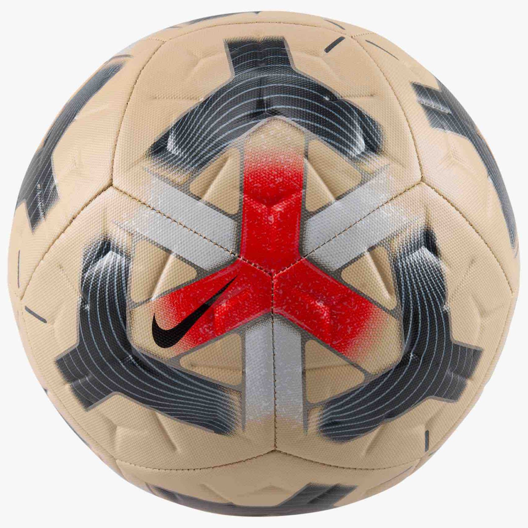 Nike FA26 Academy Soccer Ball Linen/Bright Crimson/Black/Black (Front)