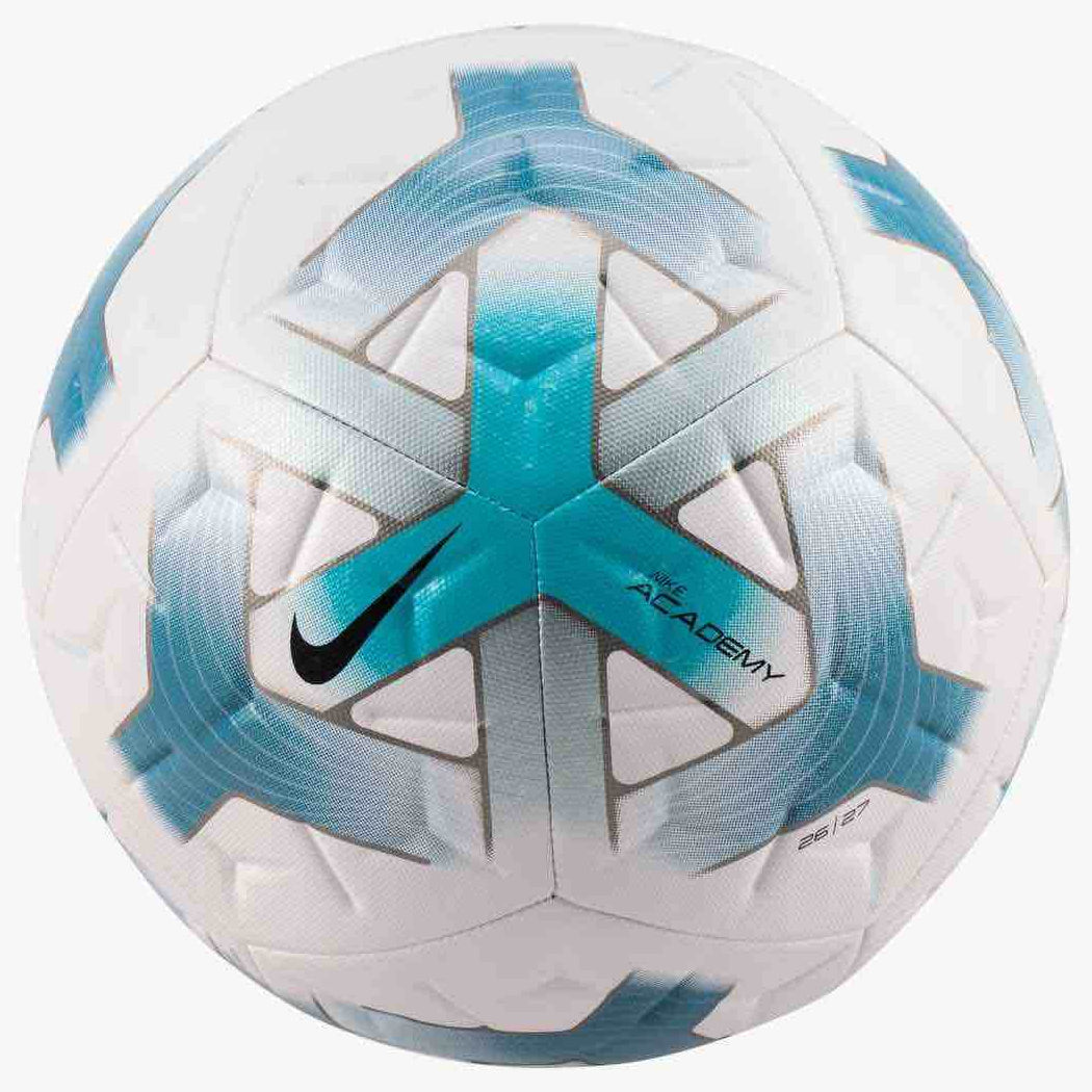 Nike FA26 Academy Soccer Ball White-Dusty Cactus-Smokey Blue-Black (Front)