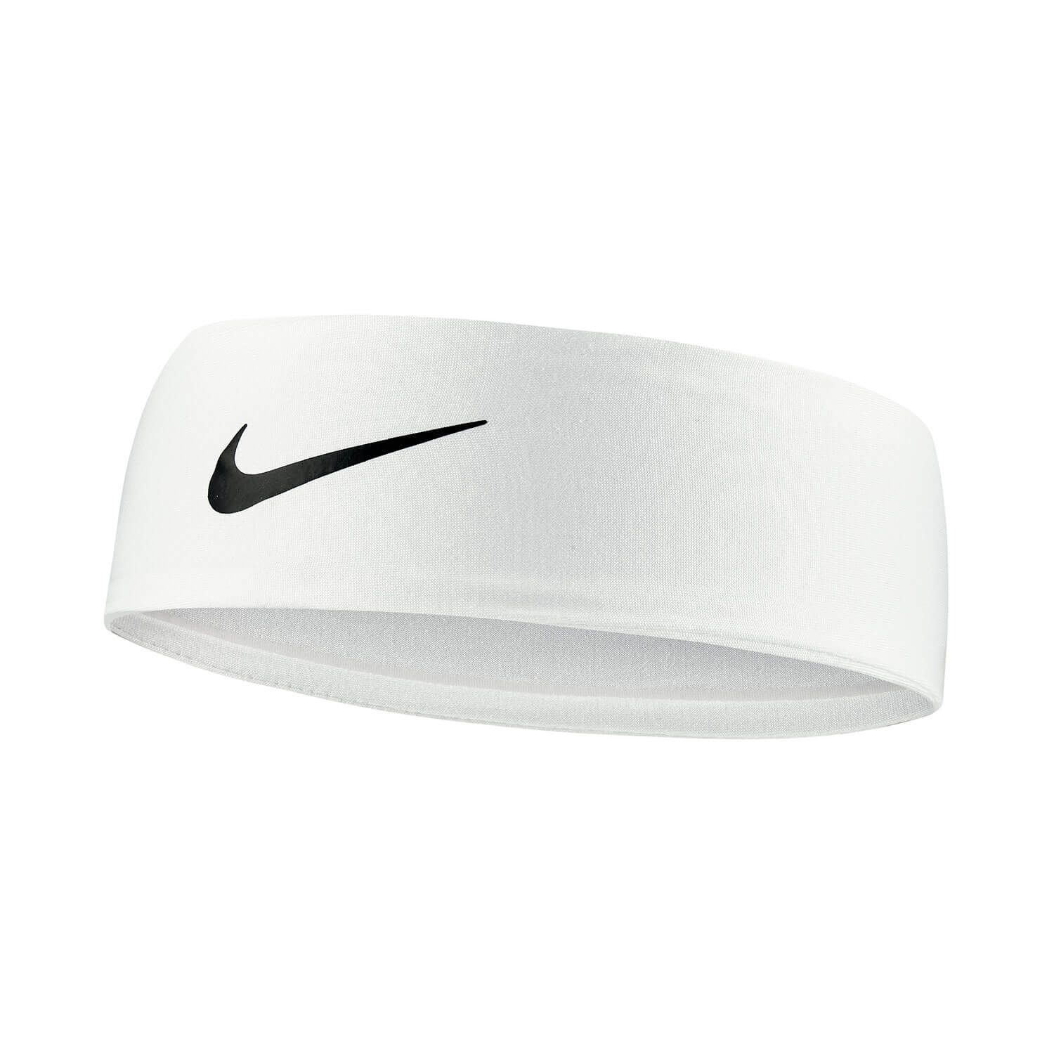 Nike Fury Headband 3.0 White-Black (Lateral - Front)