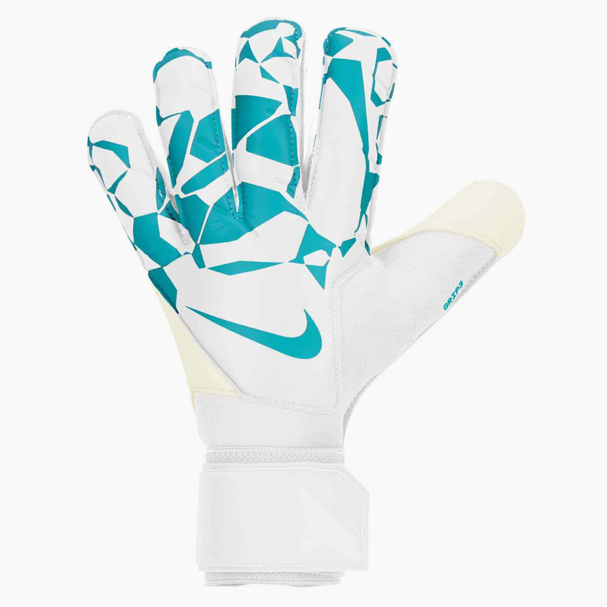 Nike Grip3 Goalkeeper Gloves White-Dusty Cactus-Dusty Cactus (Single - Outer)