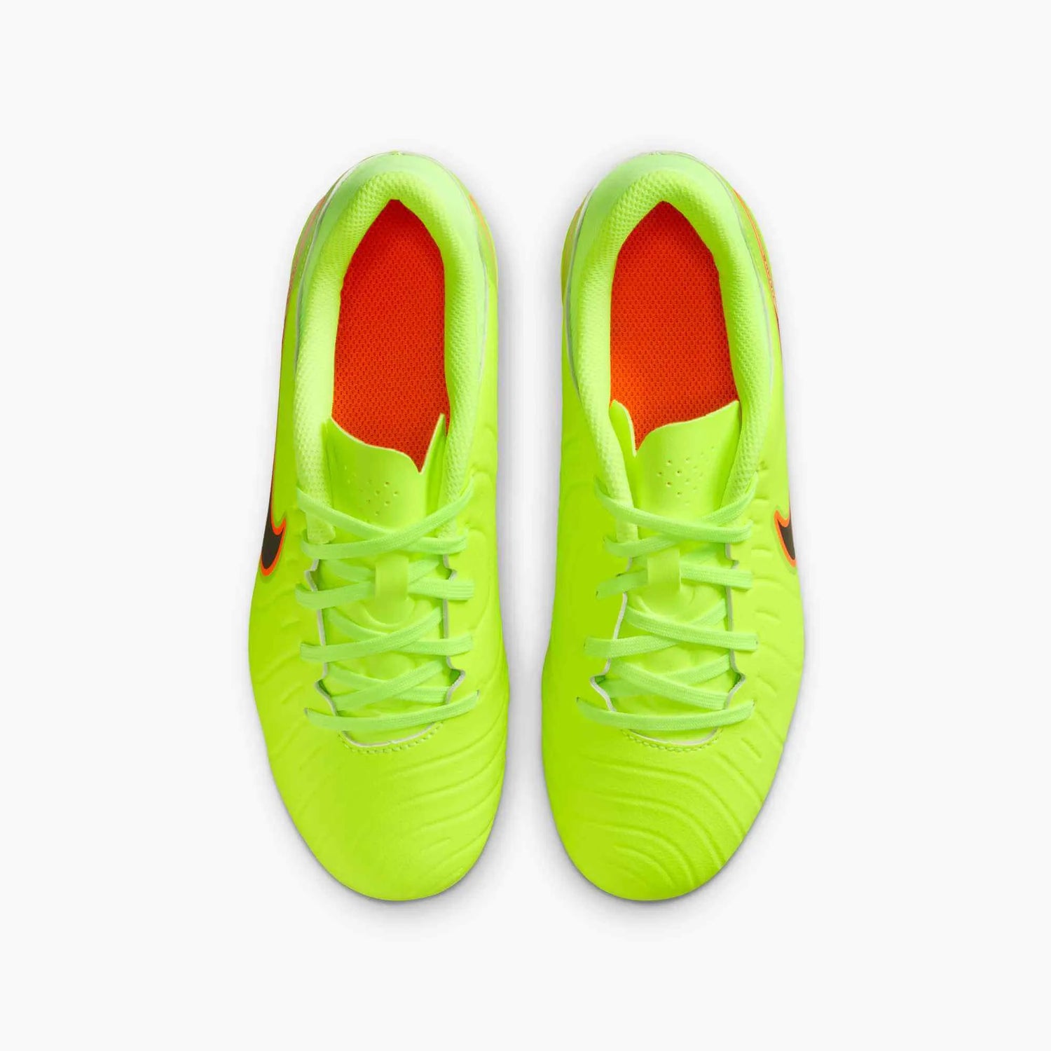 Nike JR Legend 10 Academy Firm_Multi Ground Soccer Cleats - Max Voltage Pack (HO25) (Pair - Top)