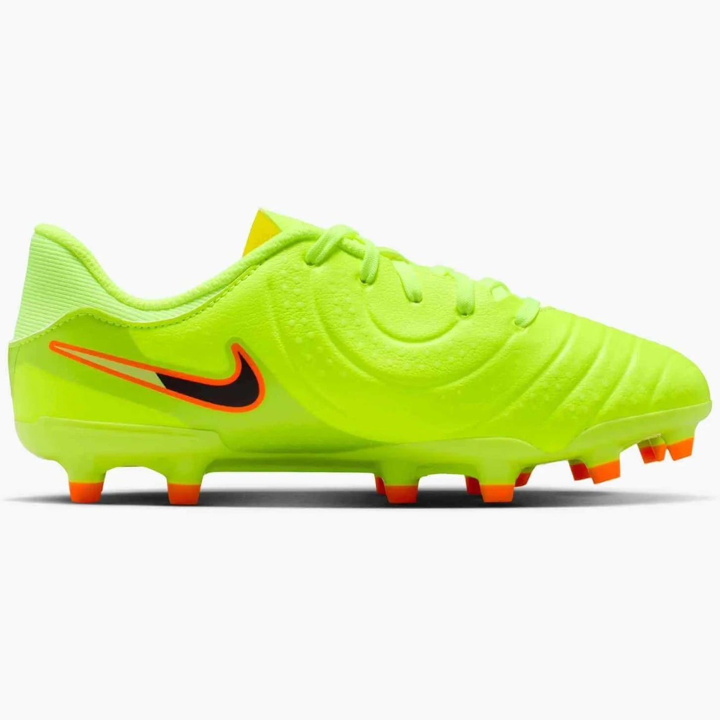 Nike JR Legend 10 Academy Firm_Multi Ground Soccer Cleats - Max Voltage Pack (HO25) (Side 2)