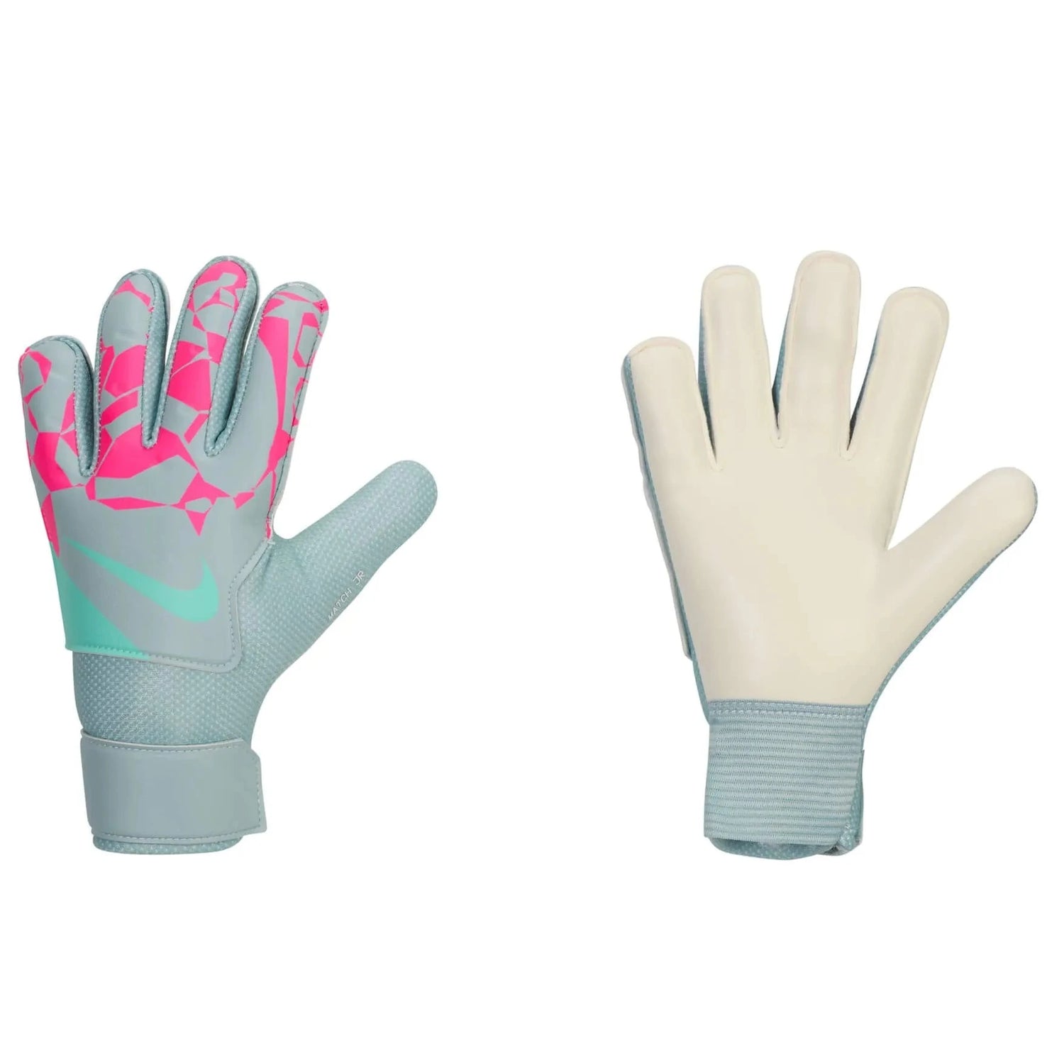 Nike JR Match Goalkeeper Gloves Ocean Cube-Pink Blast-Aurora Green (Pair)