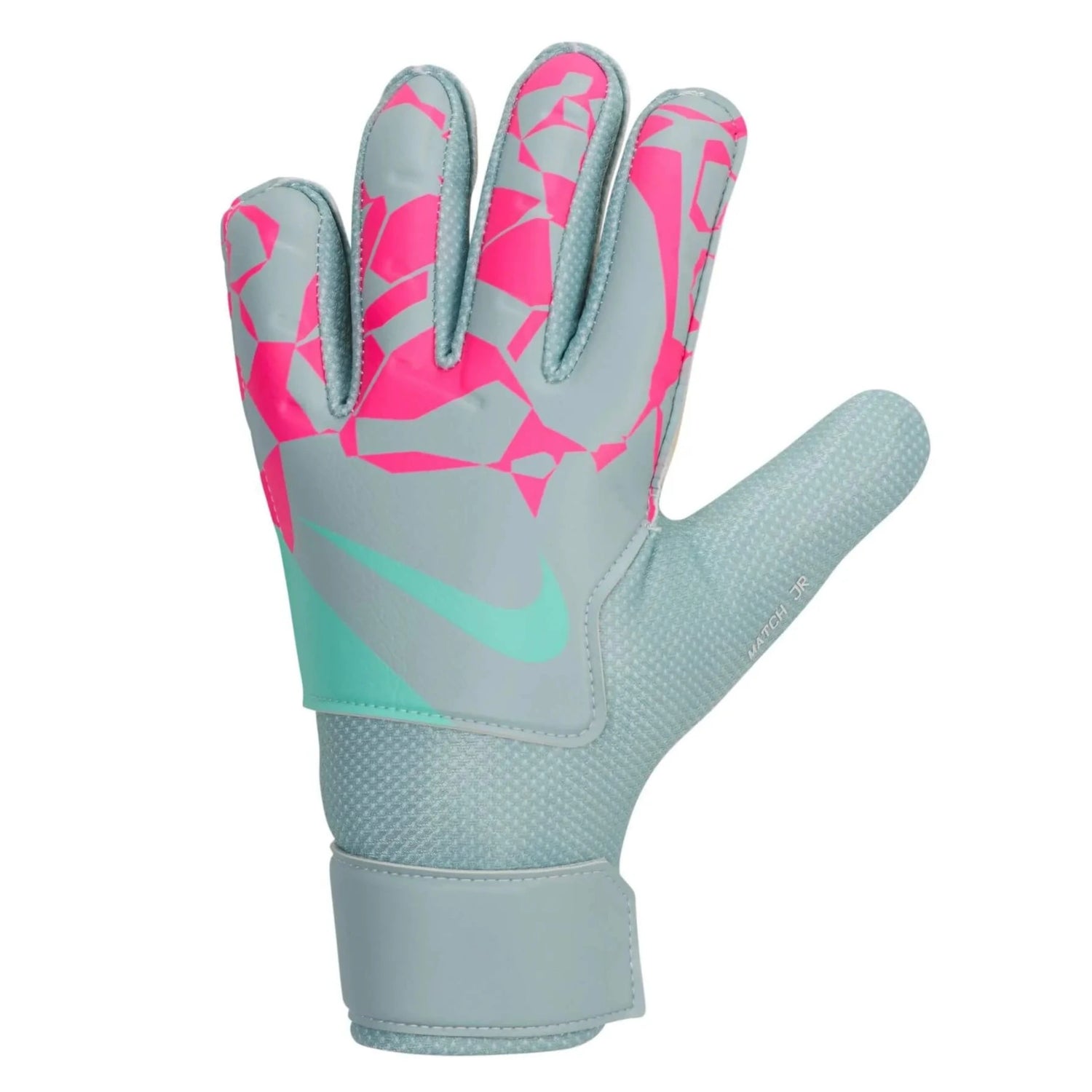 Nike JR Match Goalkeeper Gloves Ocean Cube-Pink Blast-Aurora Green (Single - Outer)