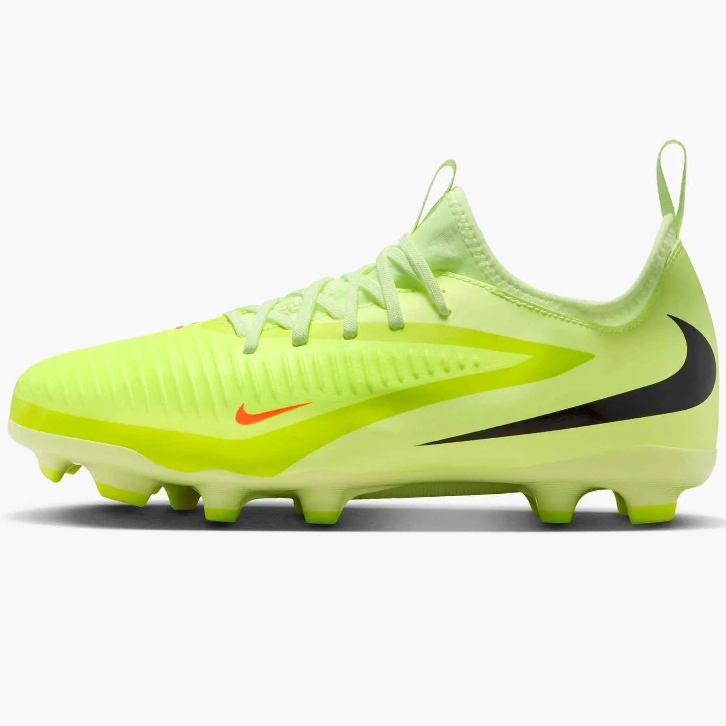 Nike JR Phantom 6 Low Academy Firm_Multi Ground Soccer Cleats - Max Voltage Pack (HO25) (Side 1)