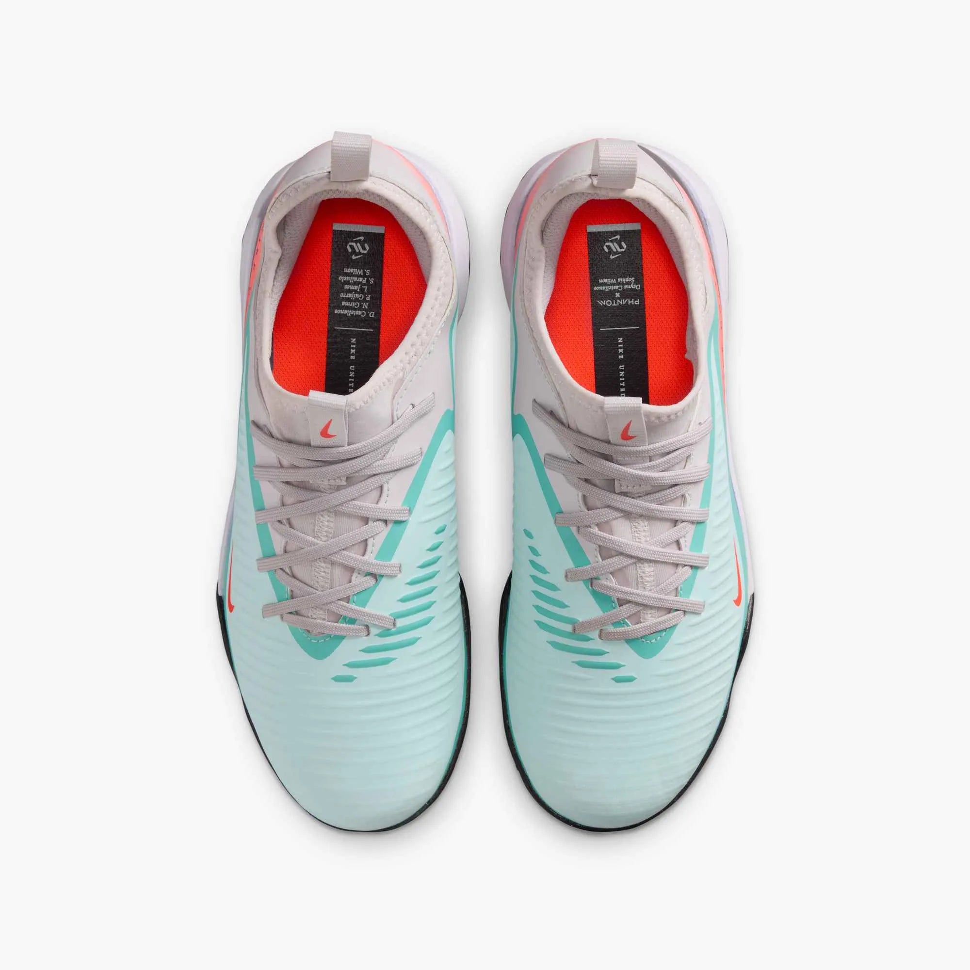 Nike JR Phantom 6 Low Academy Turf Soccer Shoes - Nike United Pack Chapter 2 (HO25) (Pair - Top)