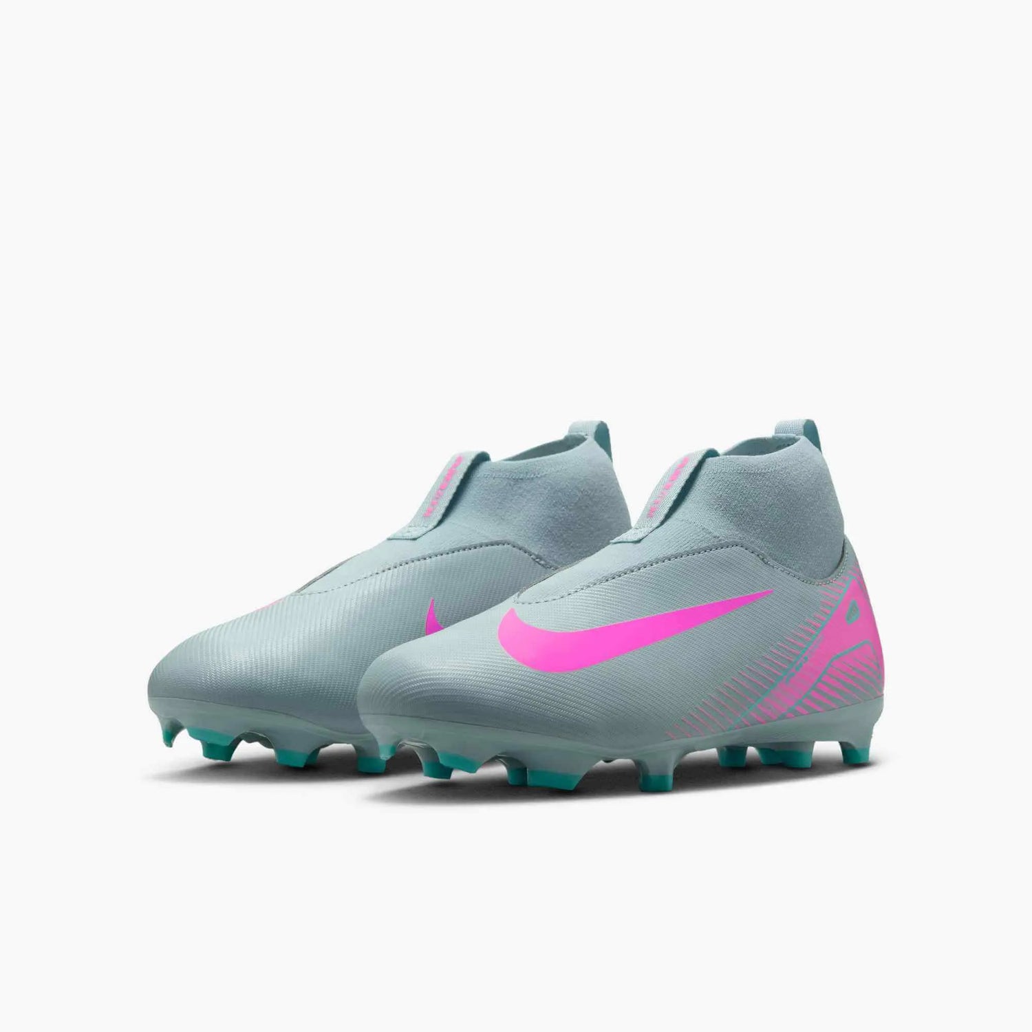Nike JR Zoom Superfly 10 Academy Firm_Multi Ground Soccer Cleats - Prism Pack (SU25) (Pair - Lateral)