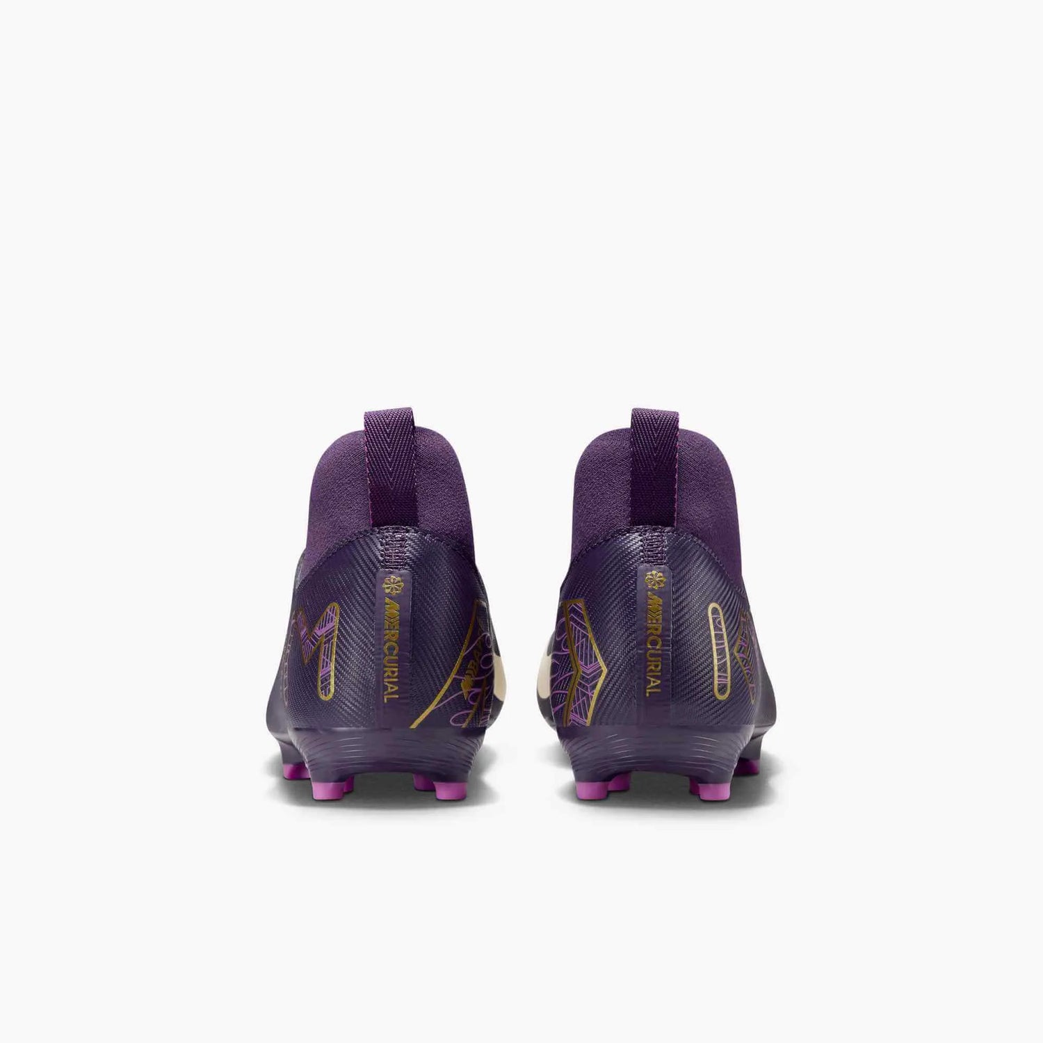 Nike JR Zoom Superfly 10 Academy KM Firm_Multi Ground Soccer Cleats - Mbappe PE (SU25) (Pair - Back)