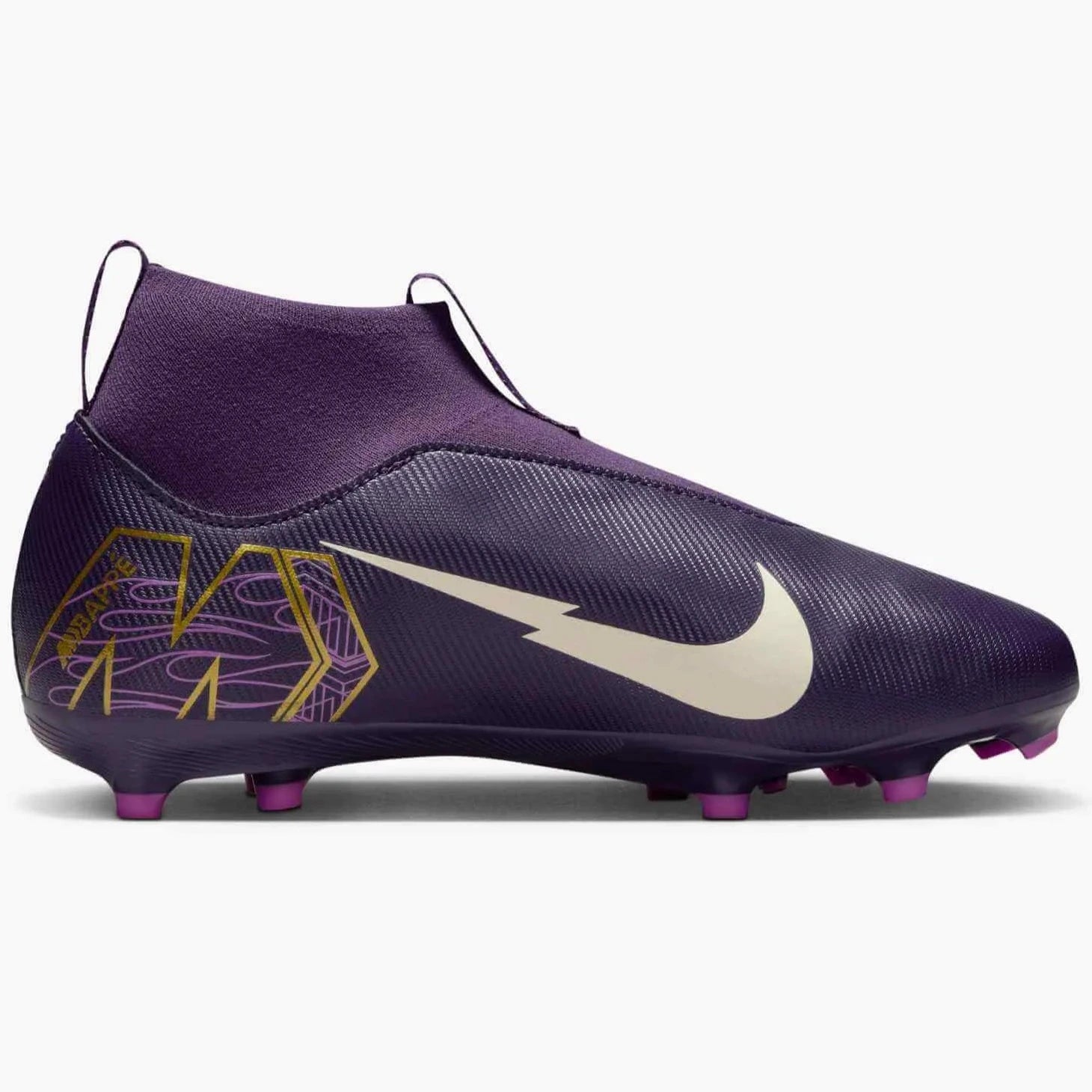 Nike JR Zoom Superfly 10 Academy KM Firm_Multi Ground Soccer Cleats - Mbappe PE (SU25) (Side 2)